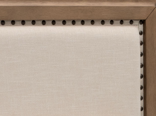 Nail head trim detail on Lauren Bed