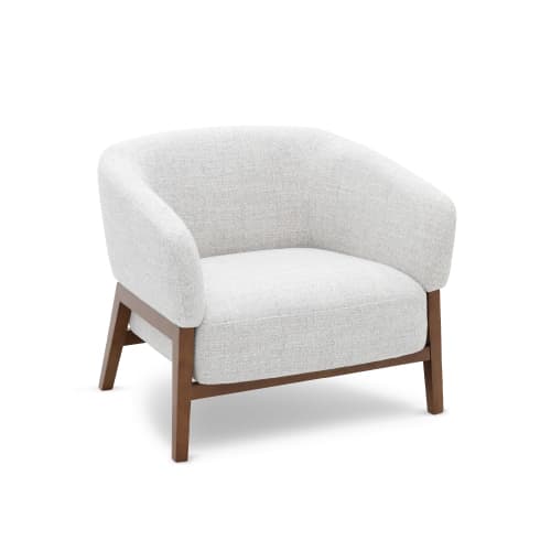 Angled shot of Modish Accent Chair on white background