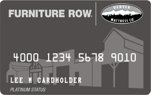 Furniture Row Credit Card graphic