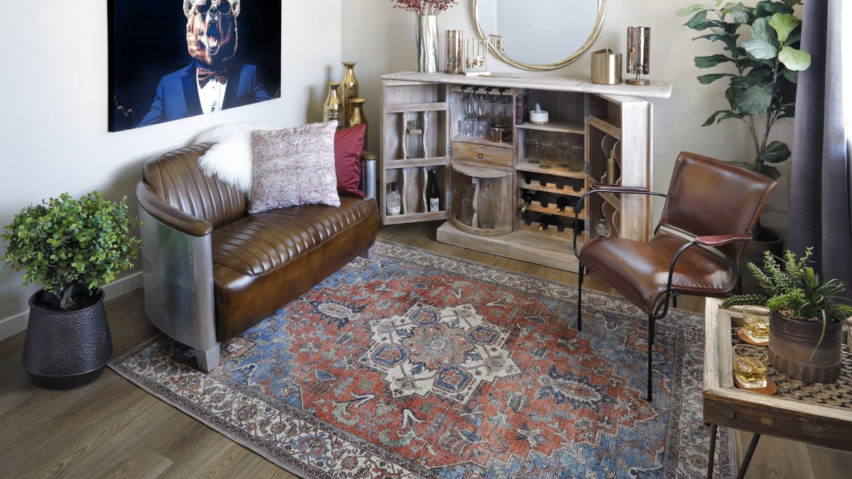 Aviation Loveseat in Eclectic Room
