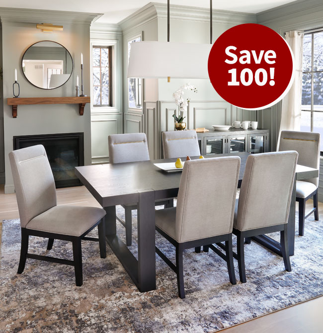 Moderno 5 Pc. Rectangle Dining Set. $100 Off.