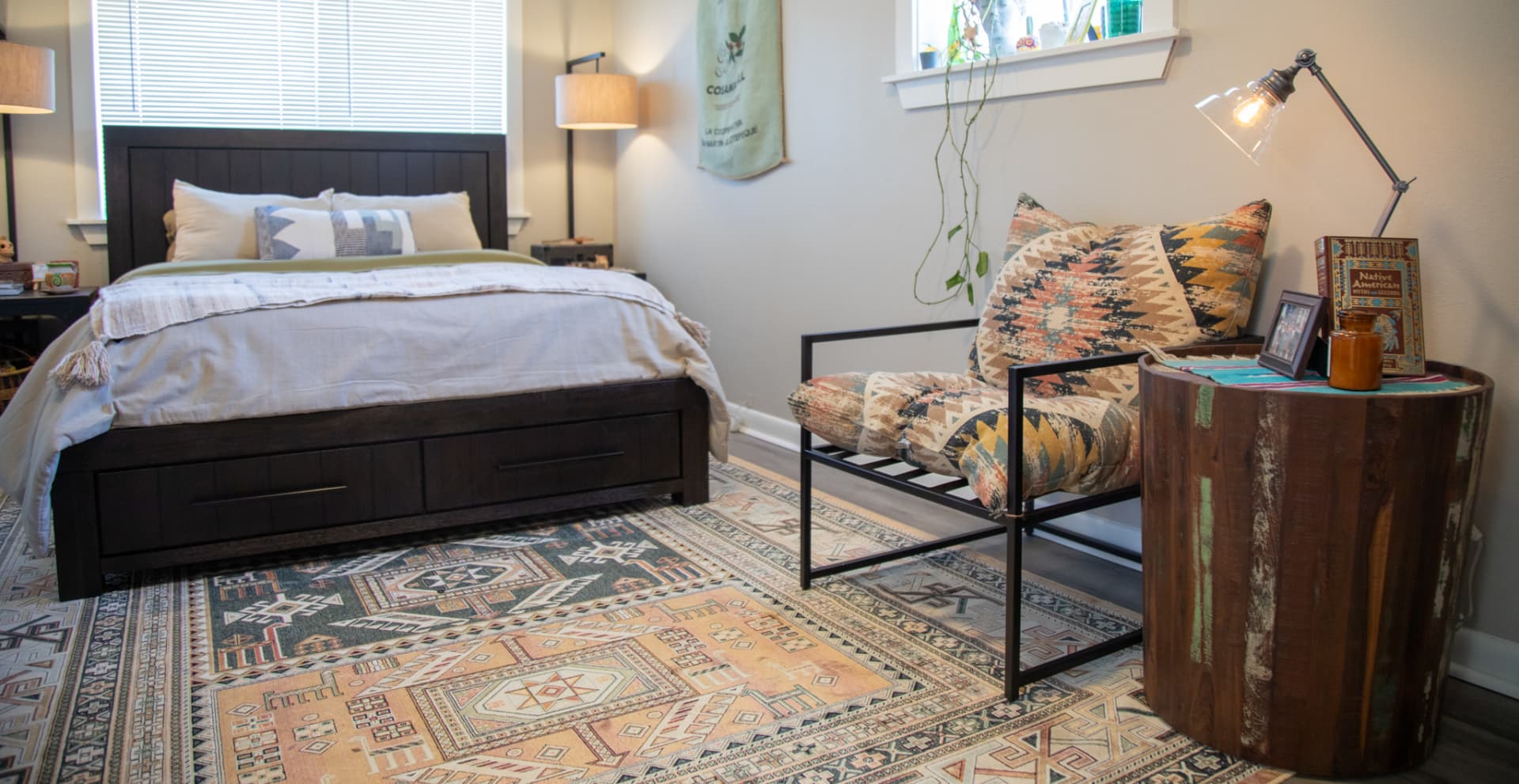 Gaucho Bed styled in home