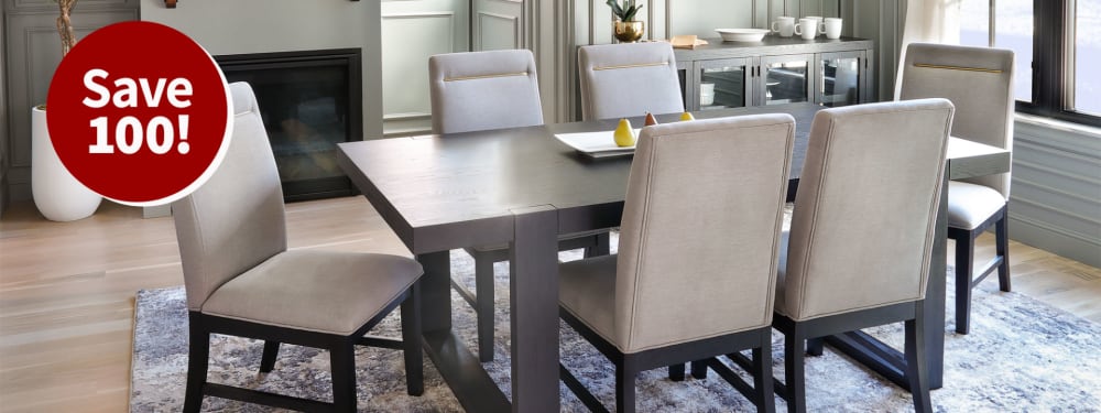 Moderno 5 Pc. Rectangle Dining Set. $100 Off.