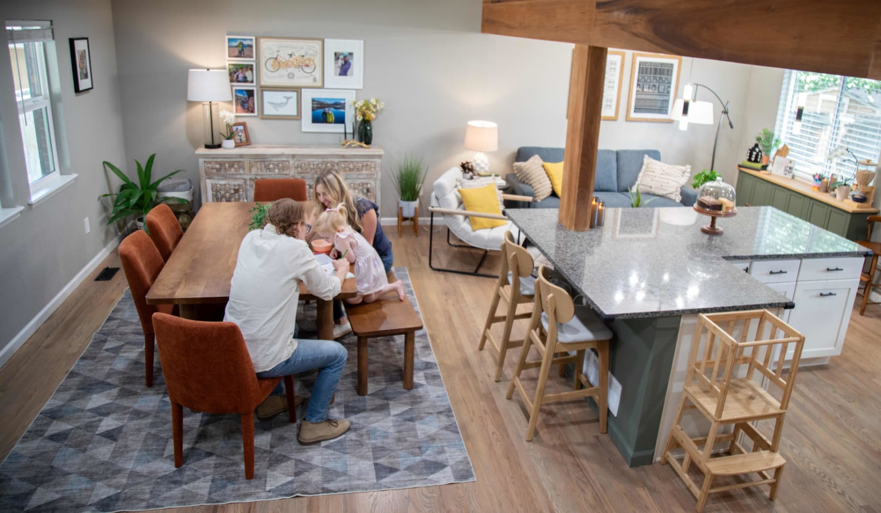 Bodhi Dining Set Styled in Kate's Real Spaces modern home tour