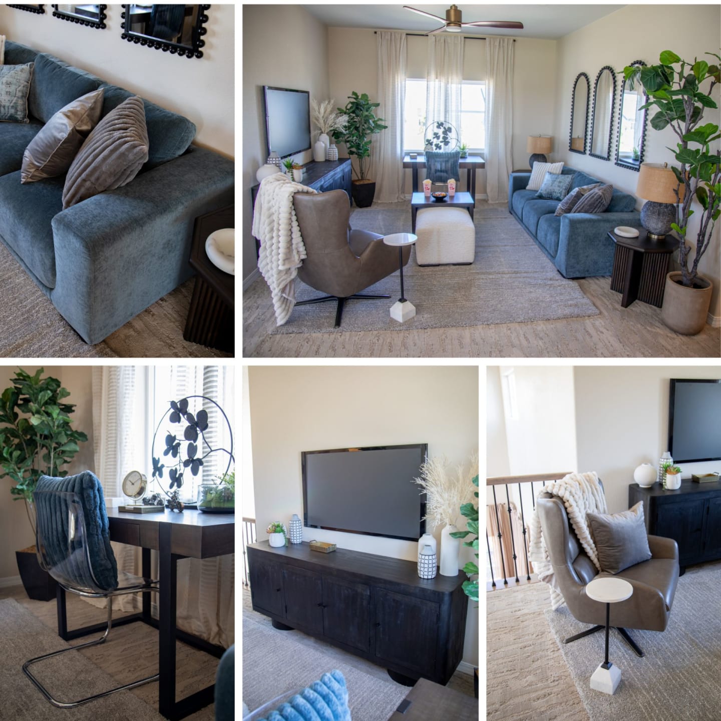 Collage of images from the 2025 St Jude Dream Home in CO Springs