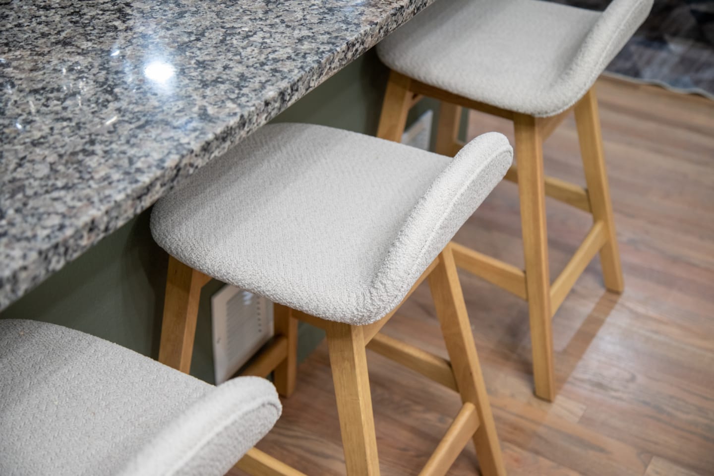Lumen Backless Barstool in home