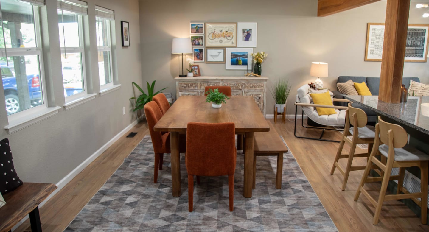 Bodhi Dining Set Styled in Kate's modern home for Real Spaces