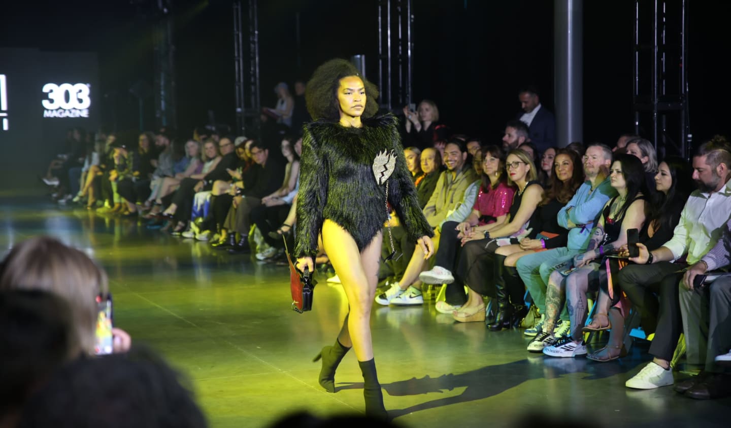 Models at Denver Fashion Week show