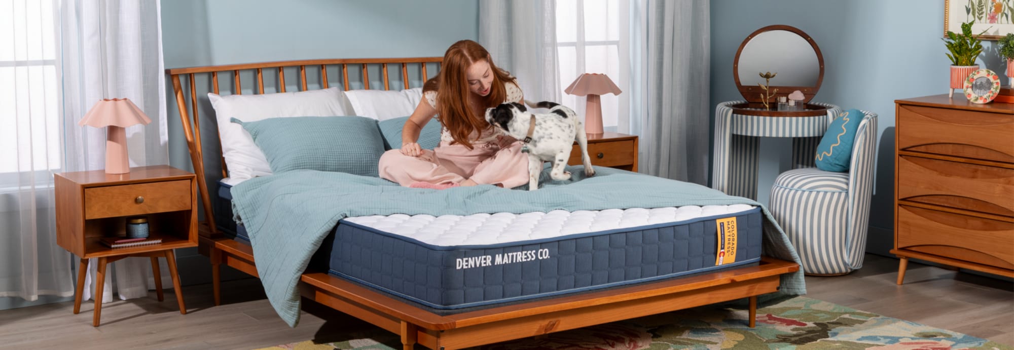 Girl Hanging out in Room with Colorado Mattress