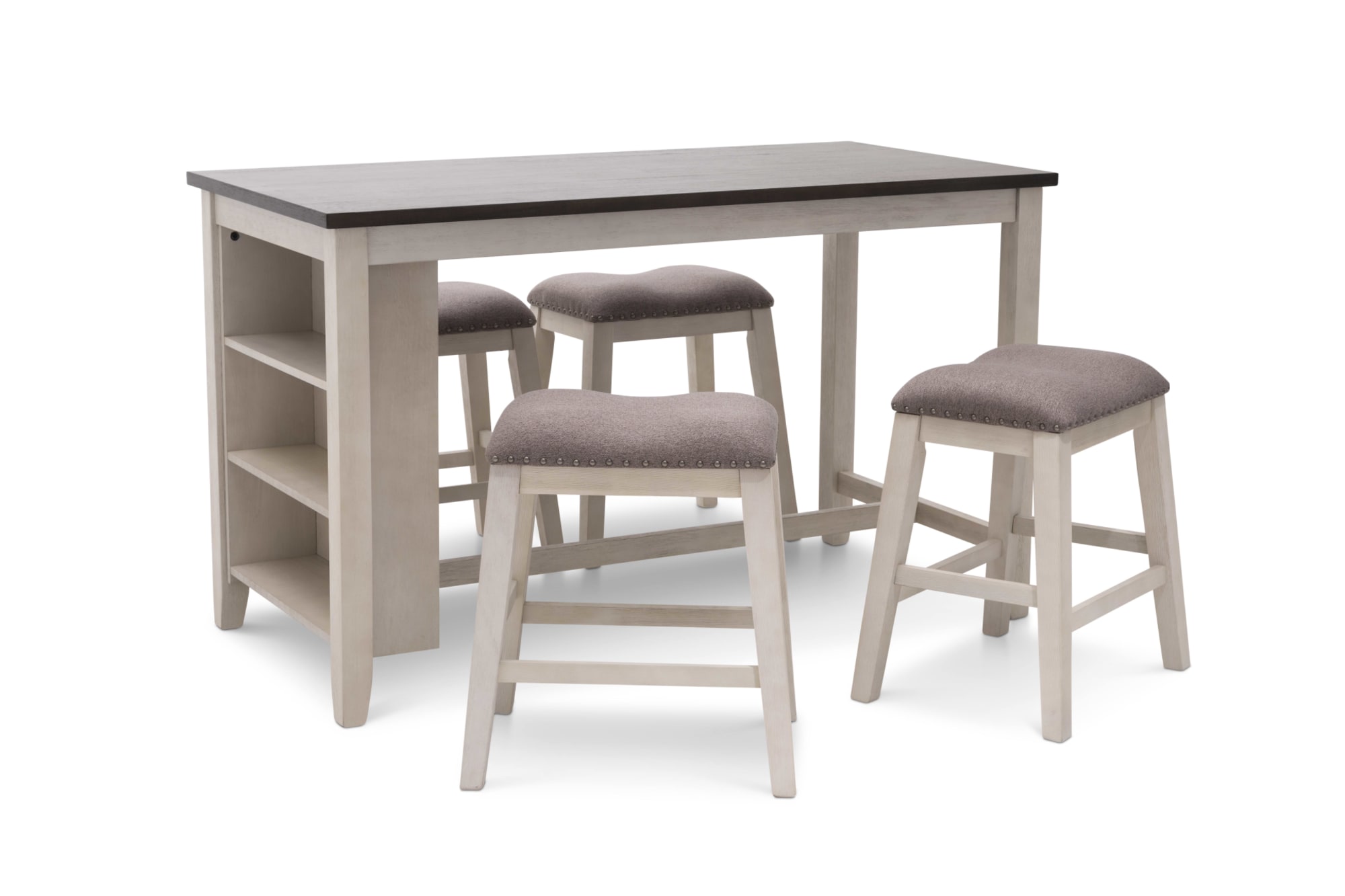 Dogwood Dining Group including Dogwood Dining Table and 4 Doogwood backless barstools