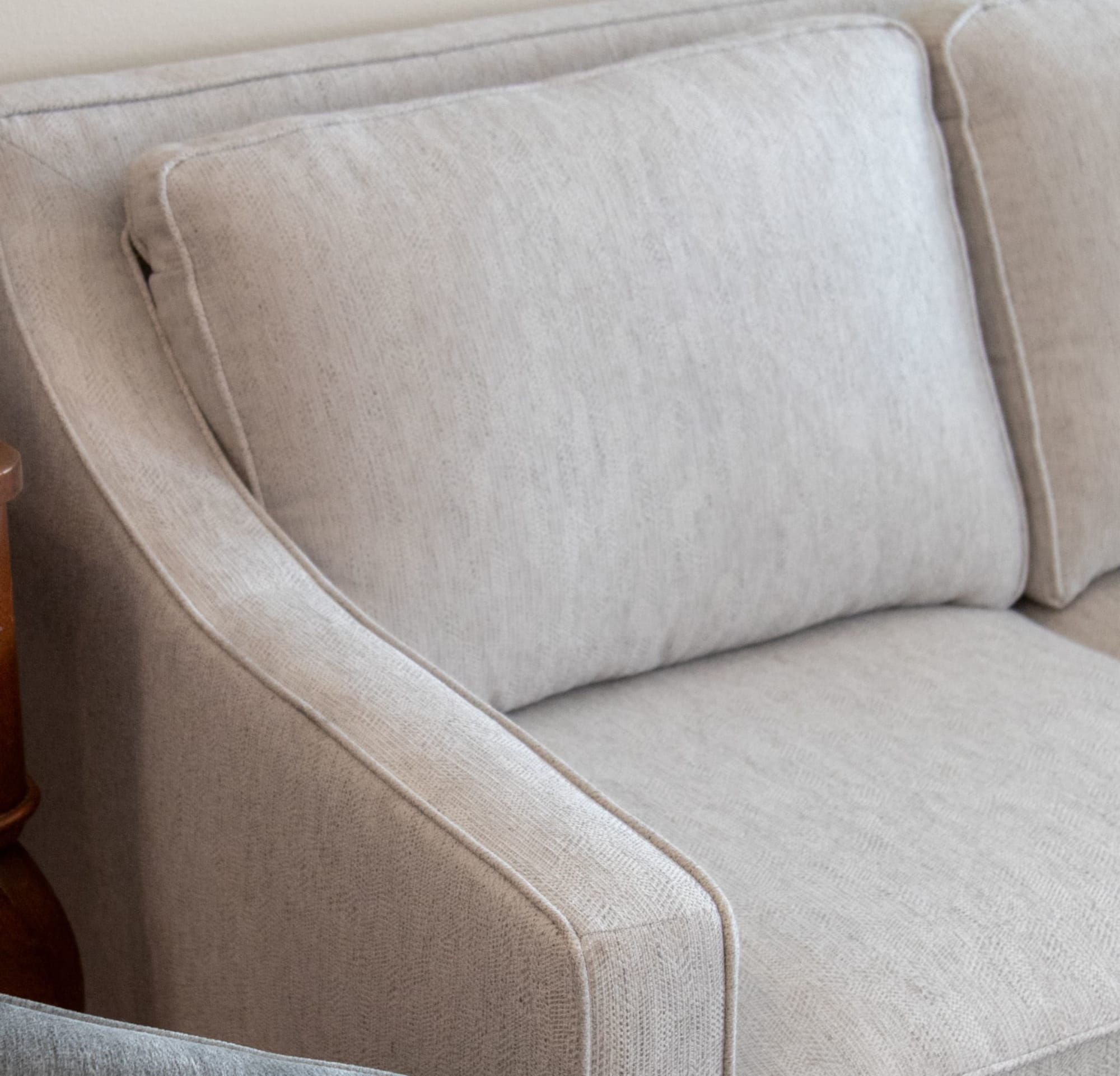 Delray Sofa styled in home