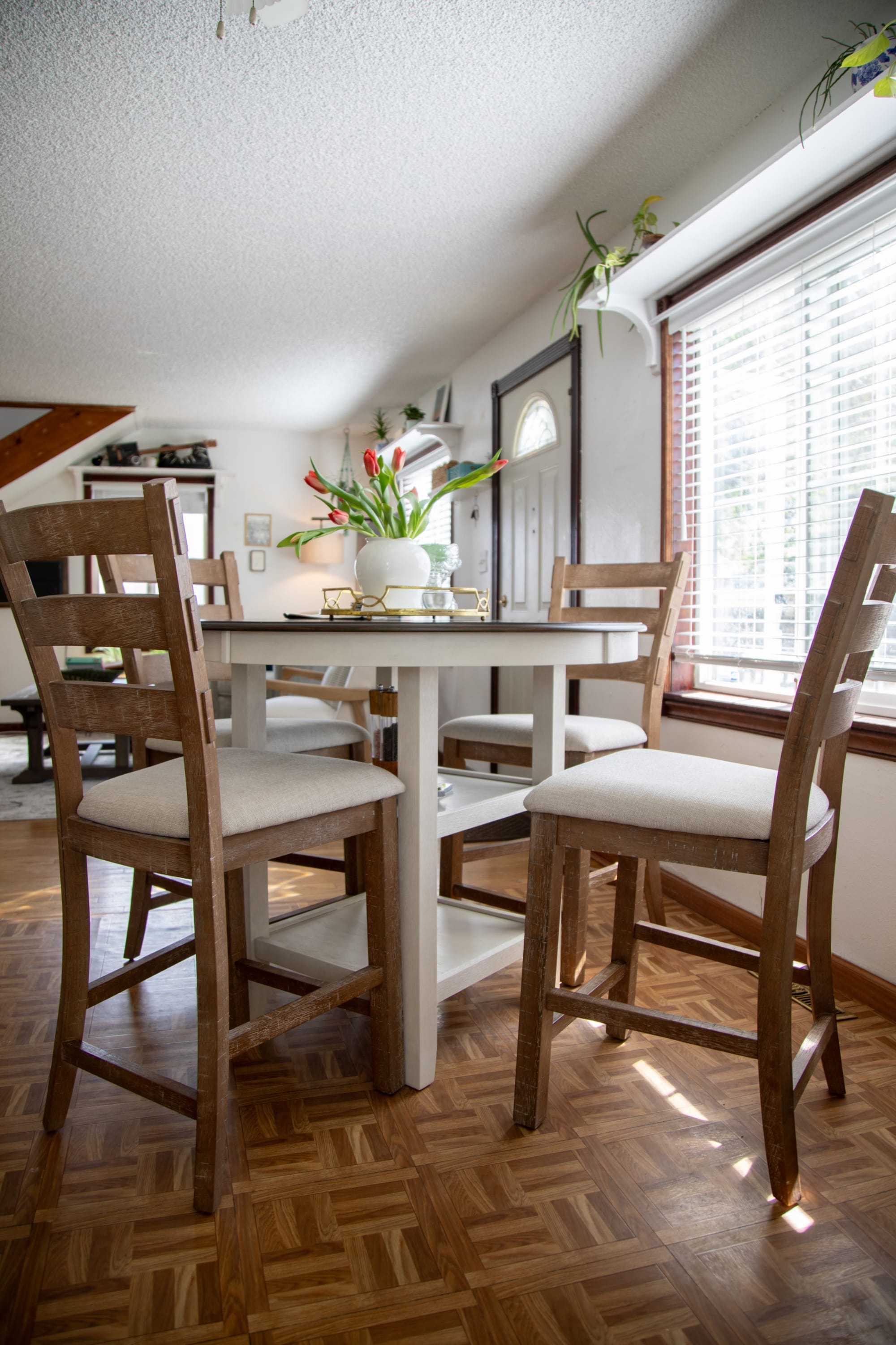 Central Park Counter Height Dining Table styled in home