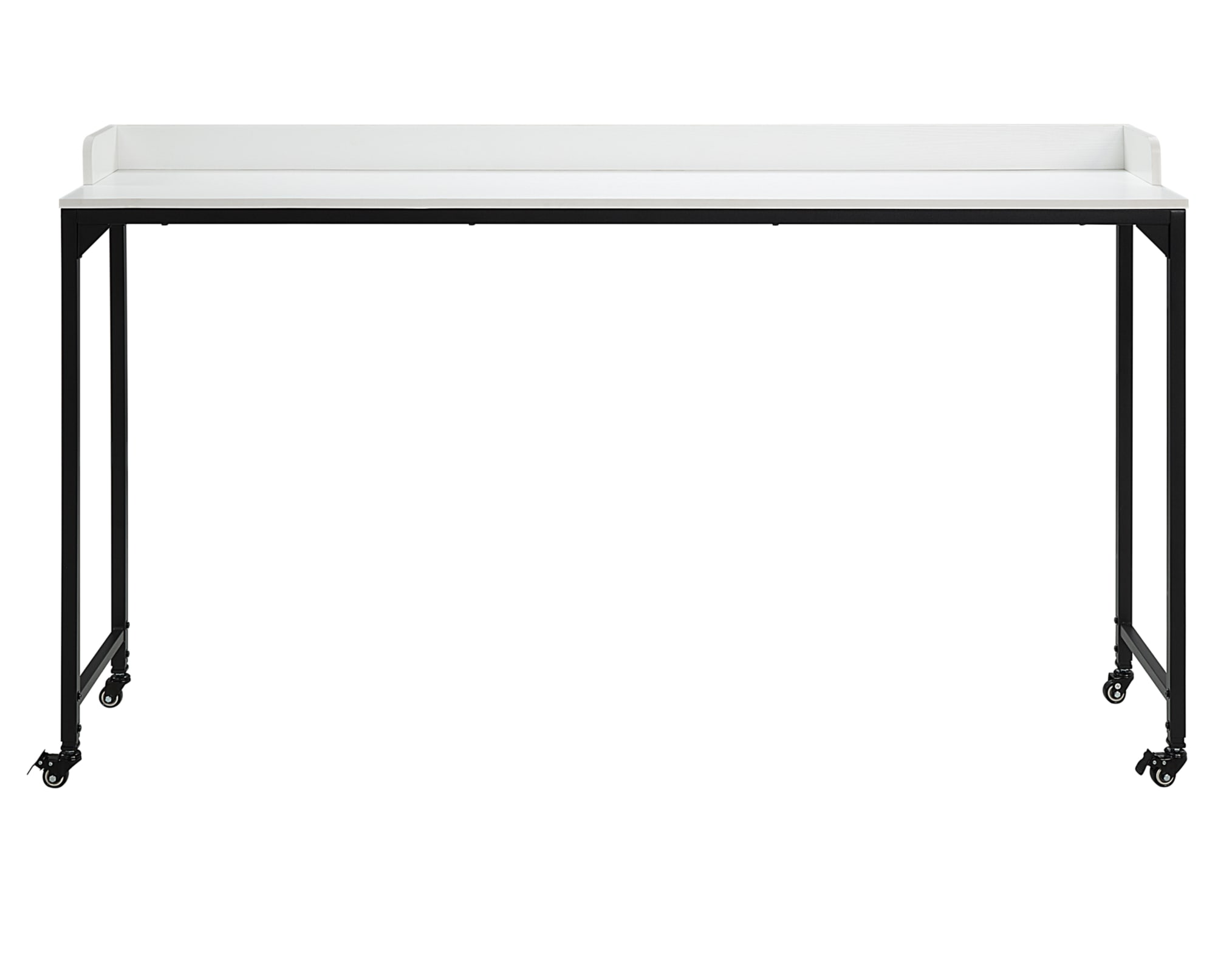 The white Criton Adjustable Height Desk on a white background