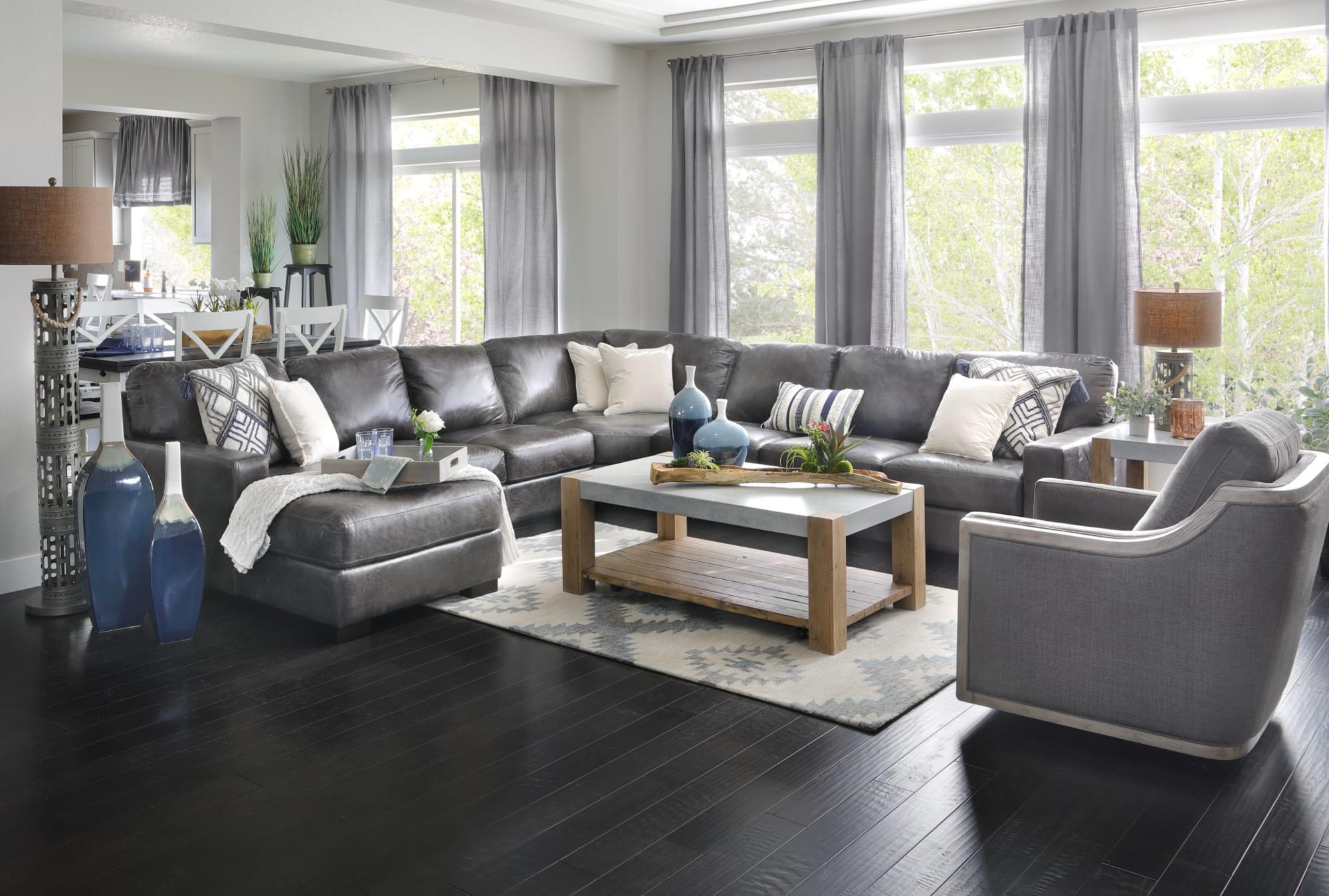 Durango Gray 4 Pc Left Chaise Room Shot