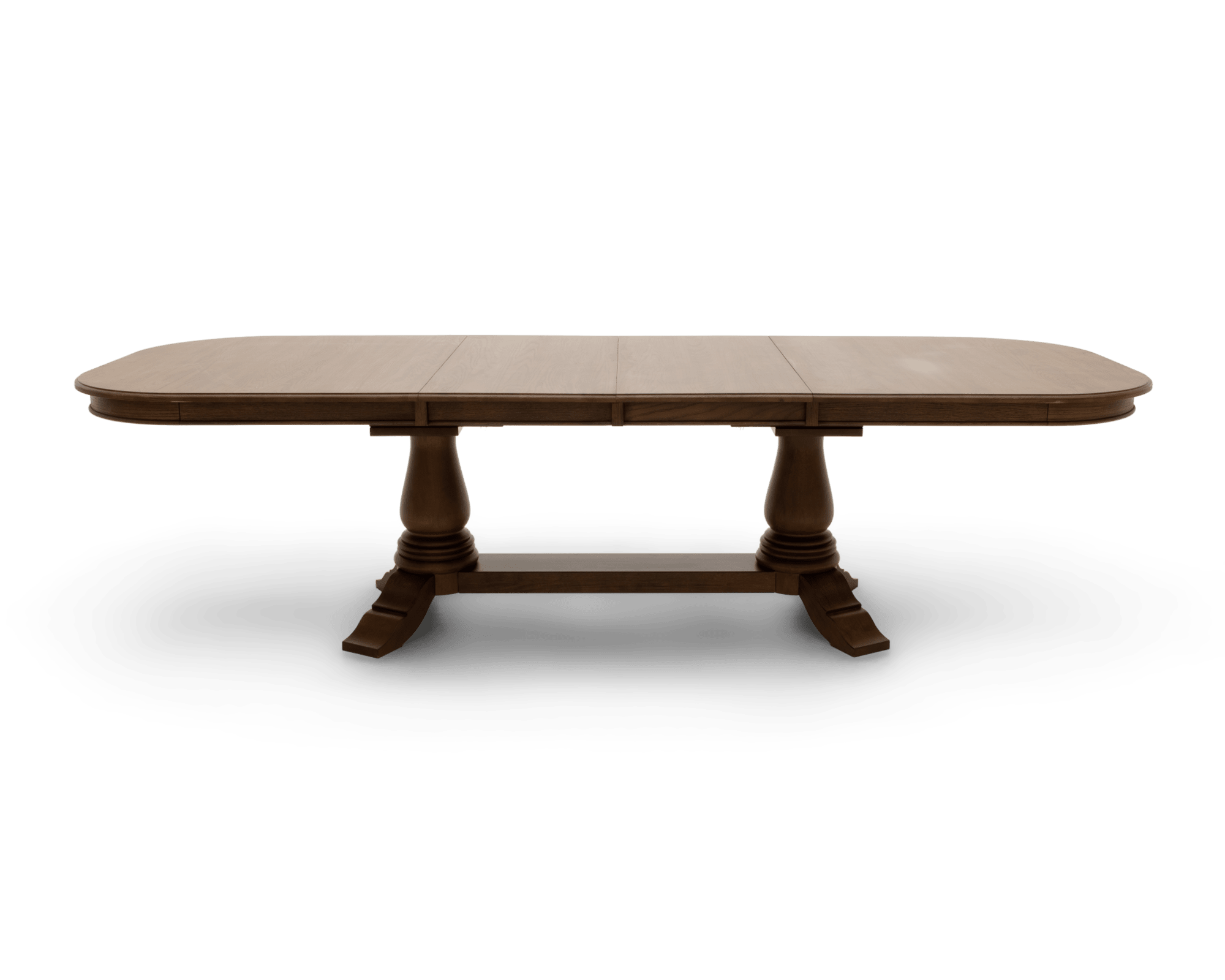 Heirloom Double Pedestal Dark Dining Table