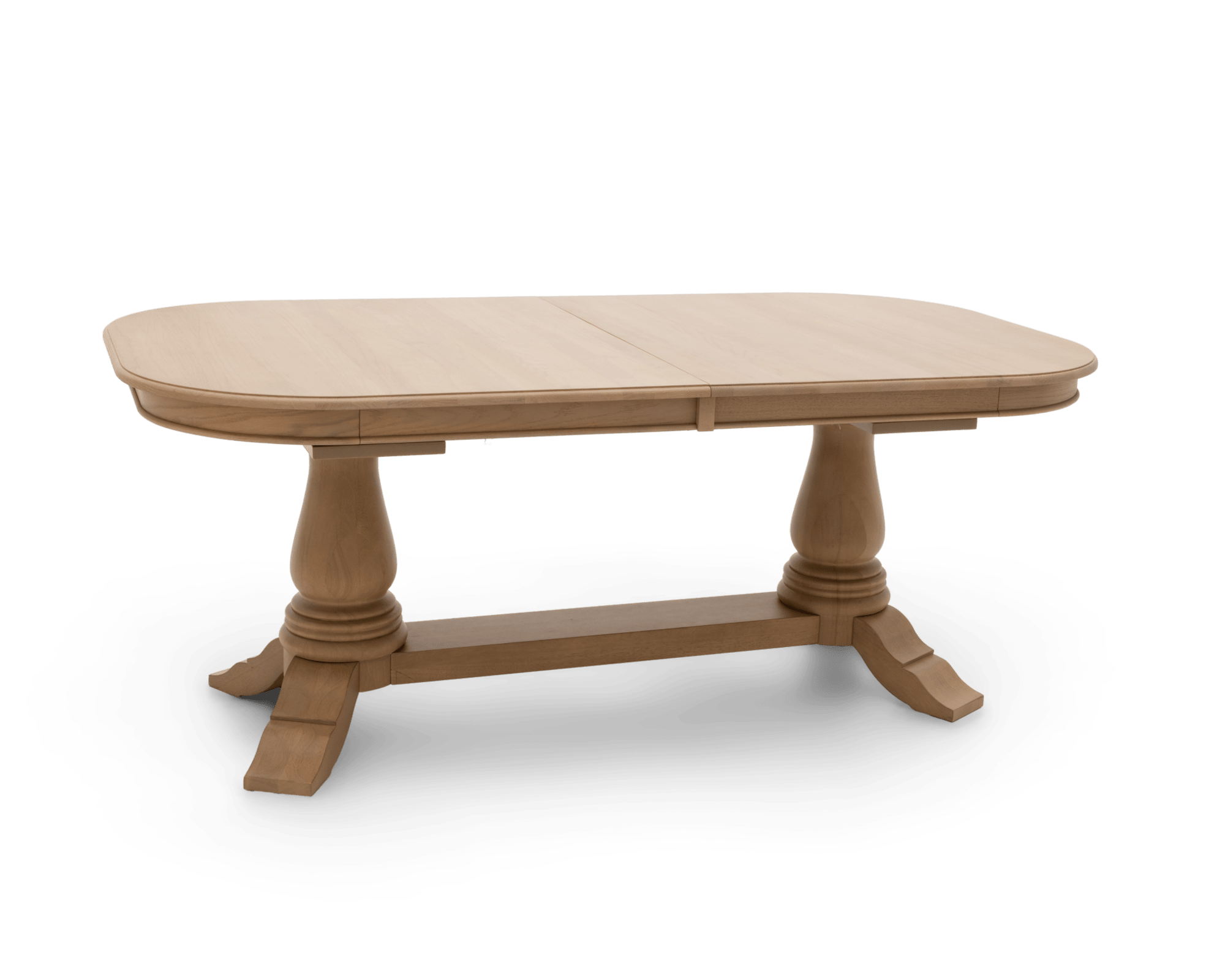 Heirloom Double Pedestal Dining Table Light