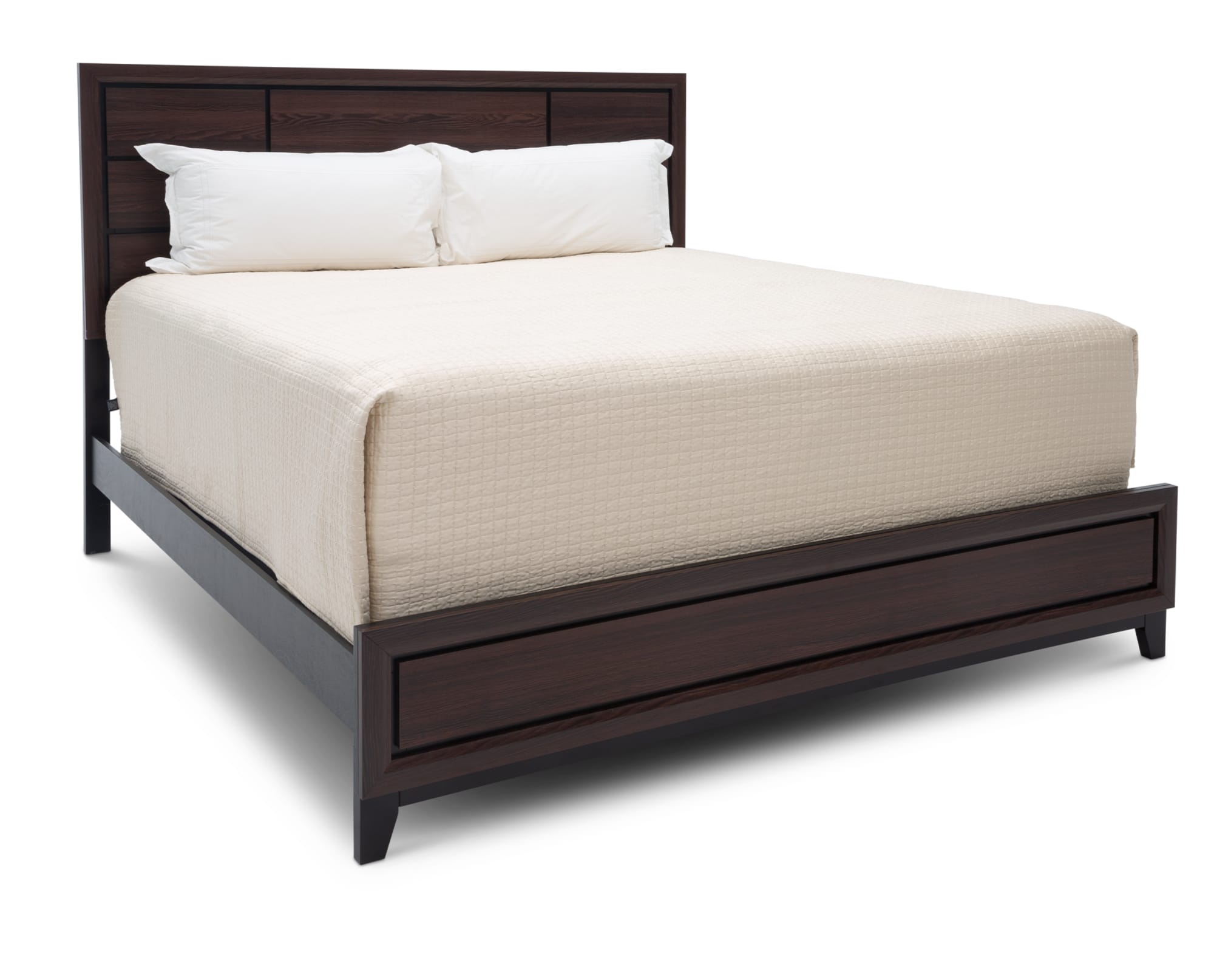 The Mateo Panel Bed on white background