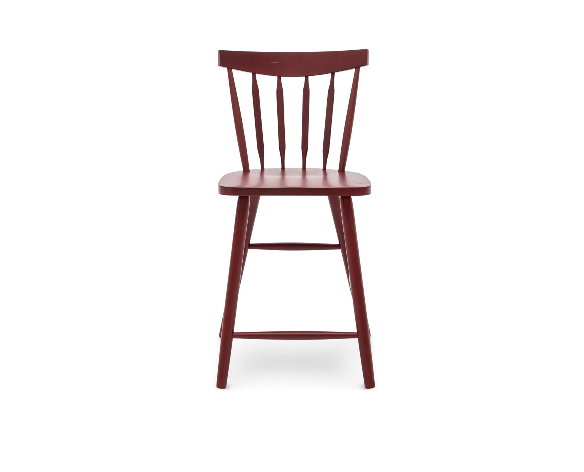 The red Colors II Dining Chair on a white background