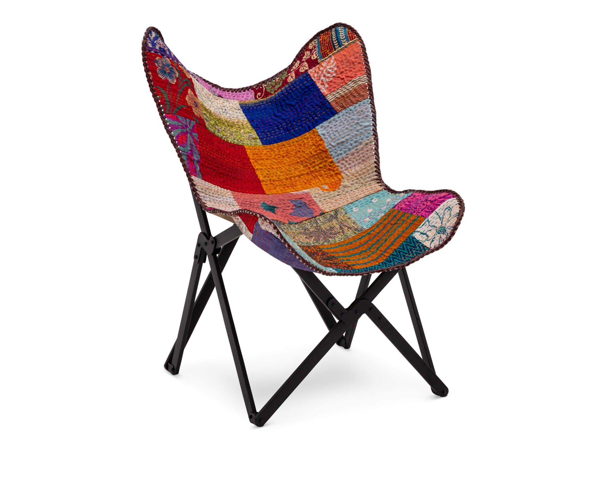 Kantha Butterfly Chair on white background