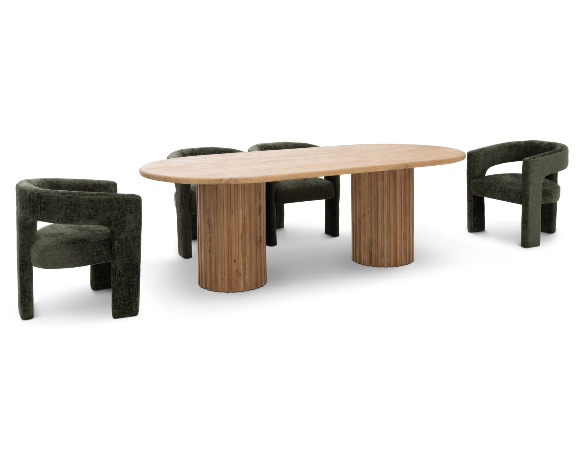 Breck 5 Pc Double Pedestal Dining Group