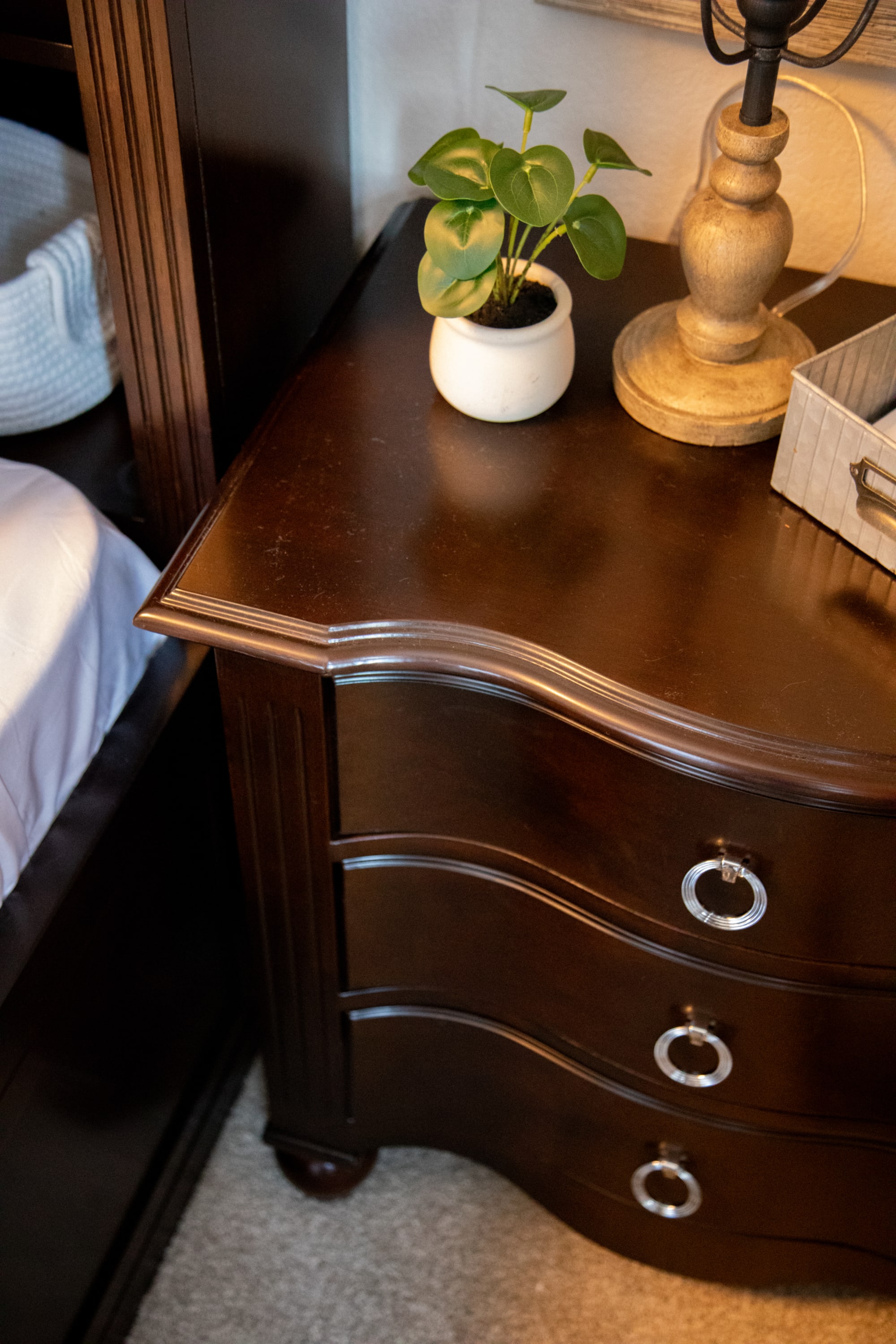 Kate Nightstand styled in St Jude Home