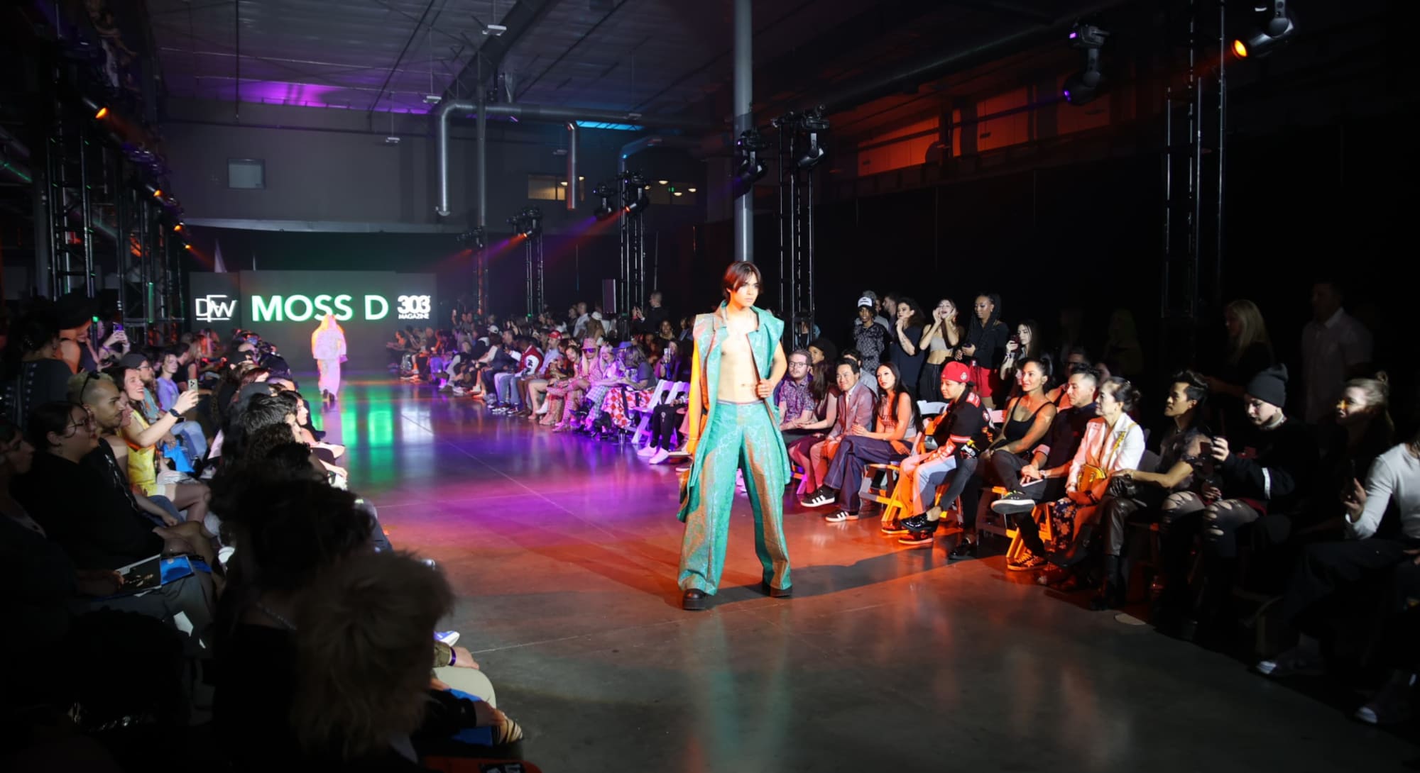 Denver Fashion Week Male Model In Green