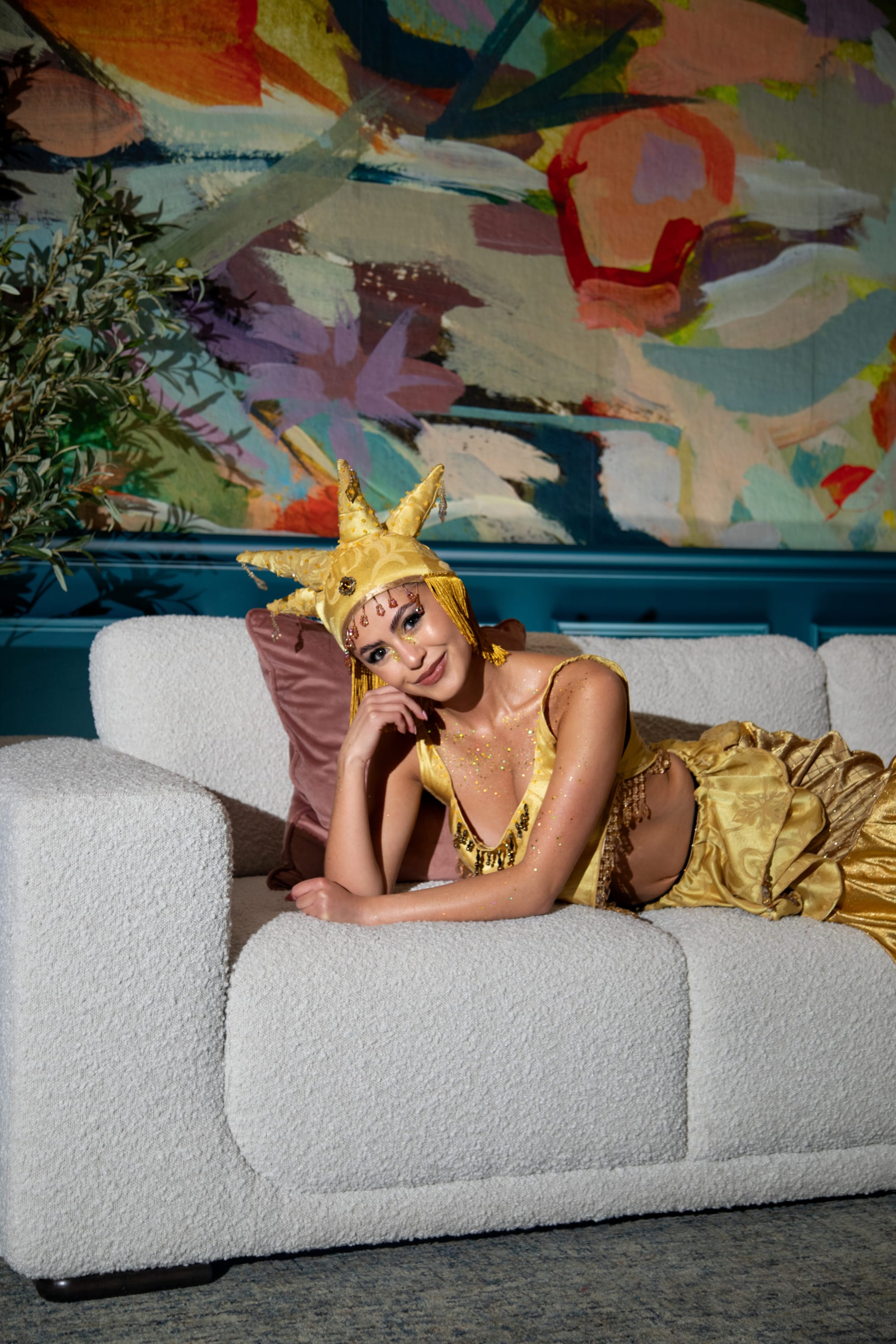 Jasper Sofa with Model