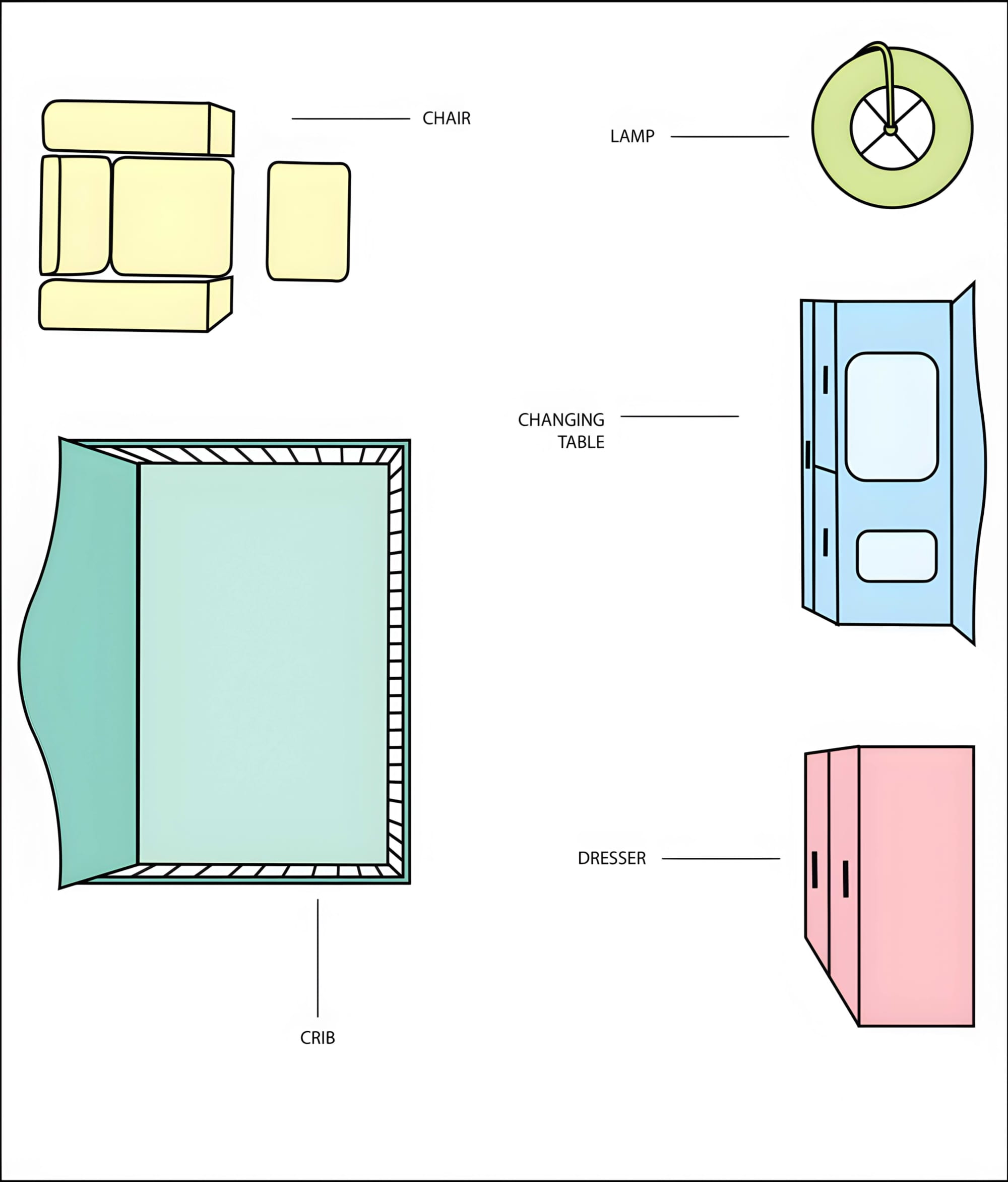 Balanced option nursery layout