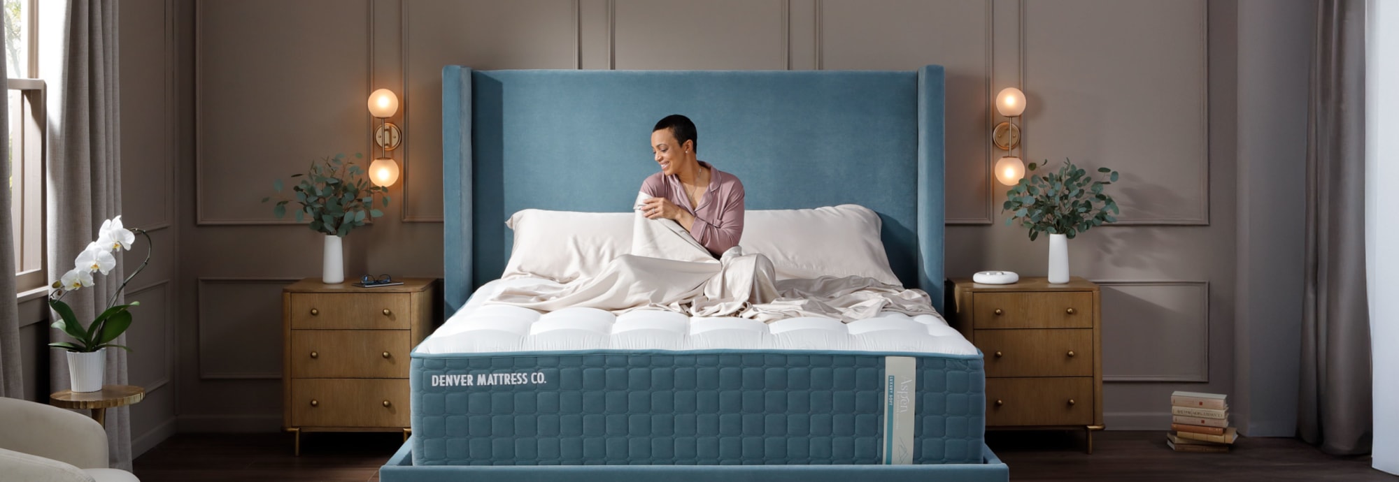 Denver Mattress Aspen Luxury Mattress in bedroom