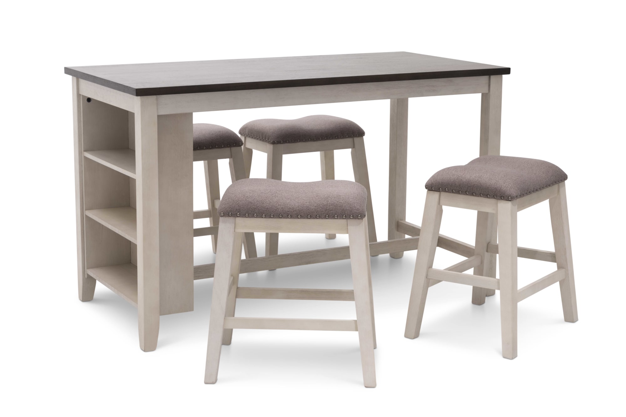 Dogwood Dining Group including Dogwood Dining Table and 4 Doogwood backless barstools