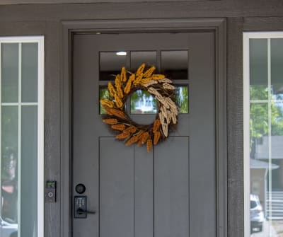 The front door of Kate's Real Spaces Home