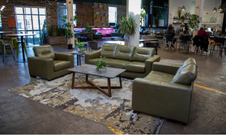 Ledger Sofa in communal space