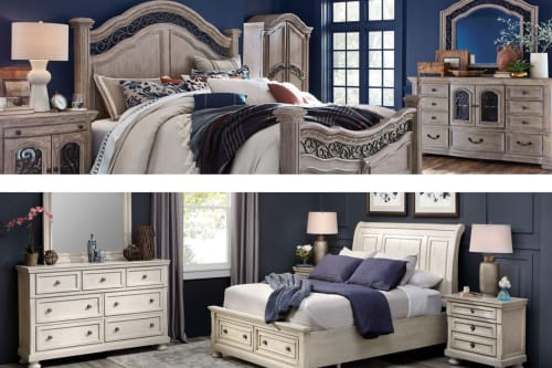Traditional Vs. Transitional Featuring the Huntington and Blanco bedroom sets