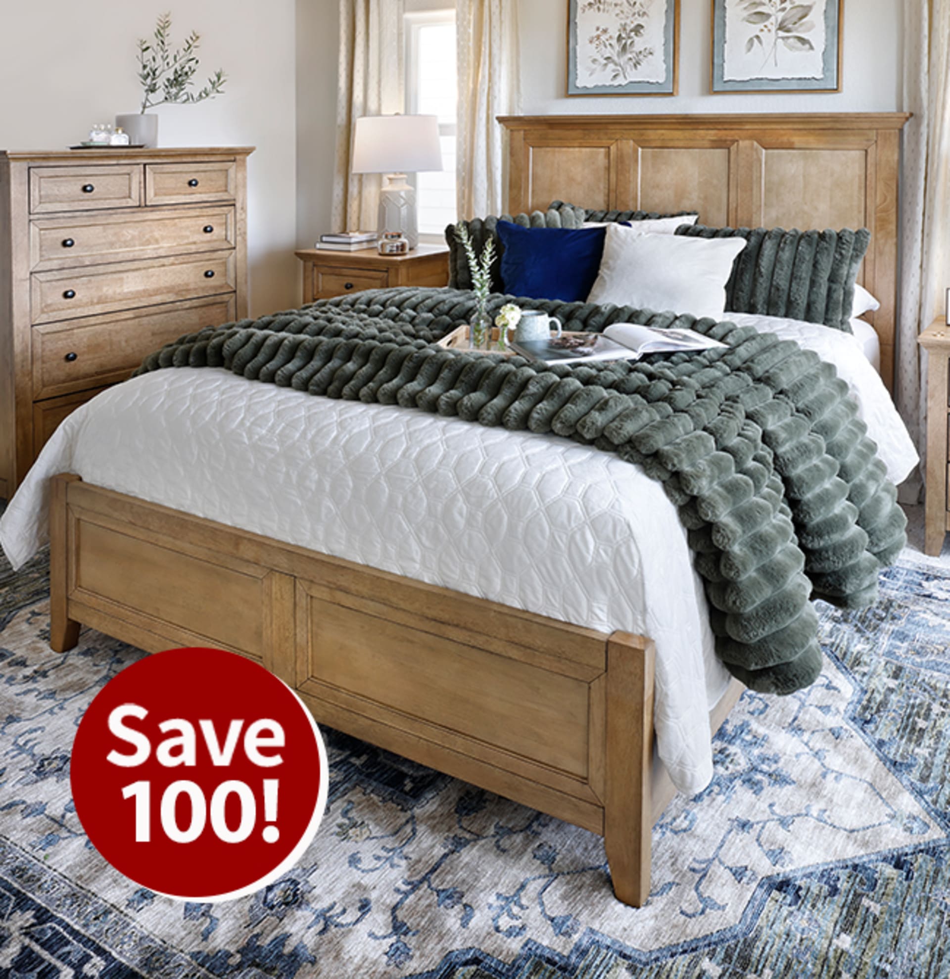 Save $100 on Bern Panel Bed