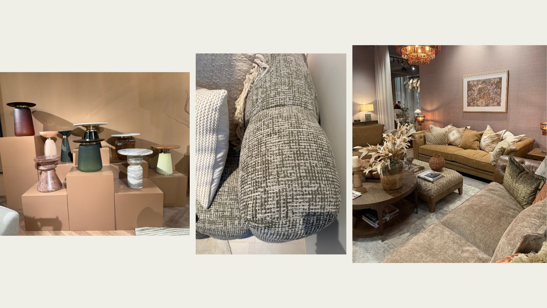 Collage of Nature Colors in Interior Design