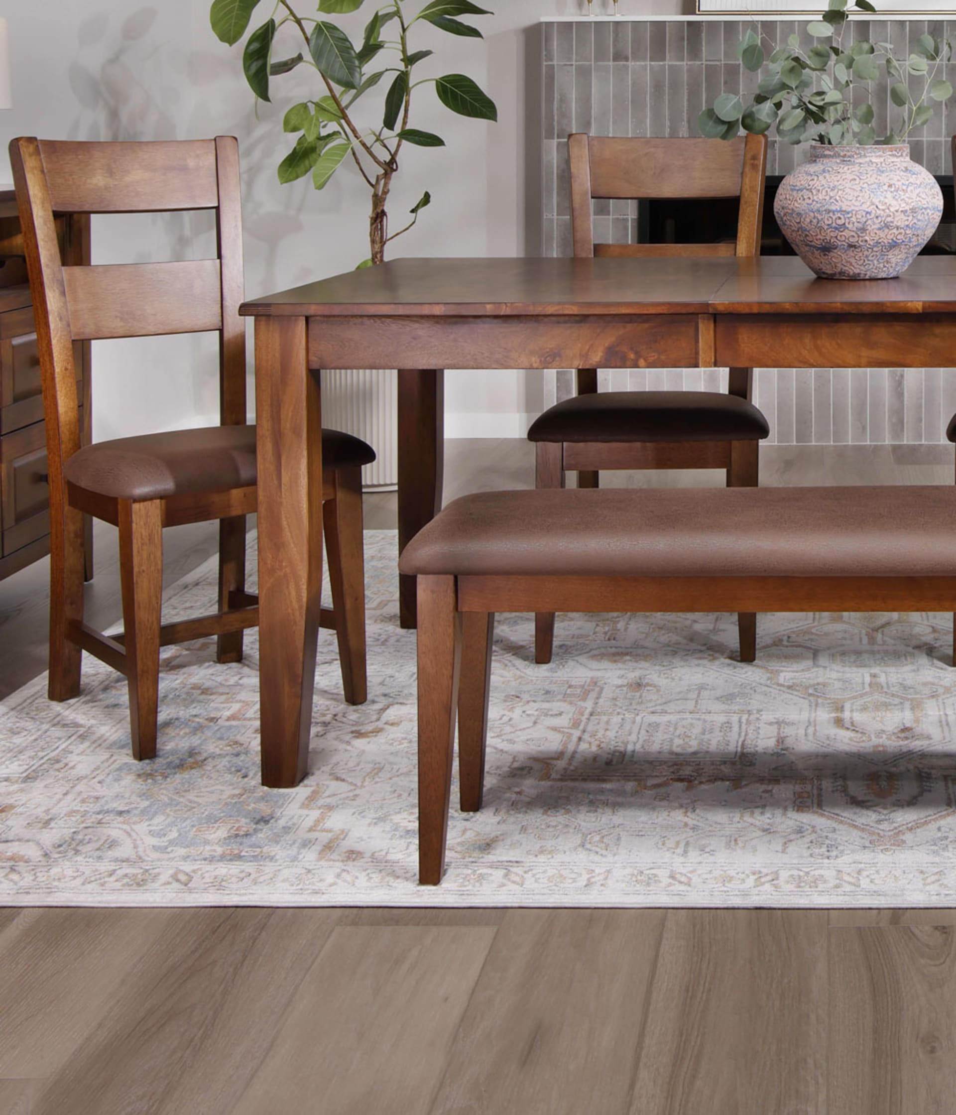 Largo Wooden Dining Table in Dining Room