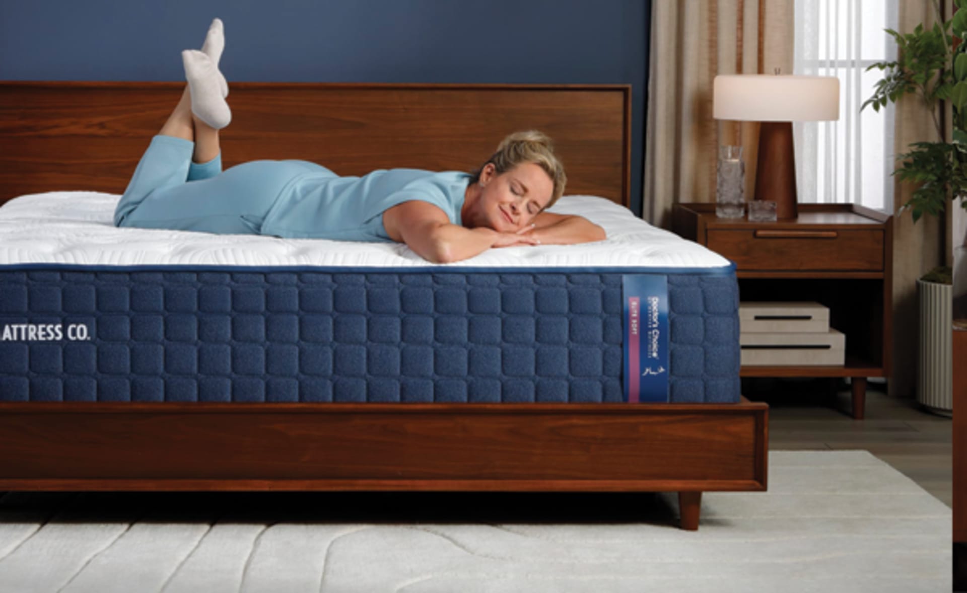 Woman Laying on Doctor's Choice Mattress