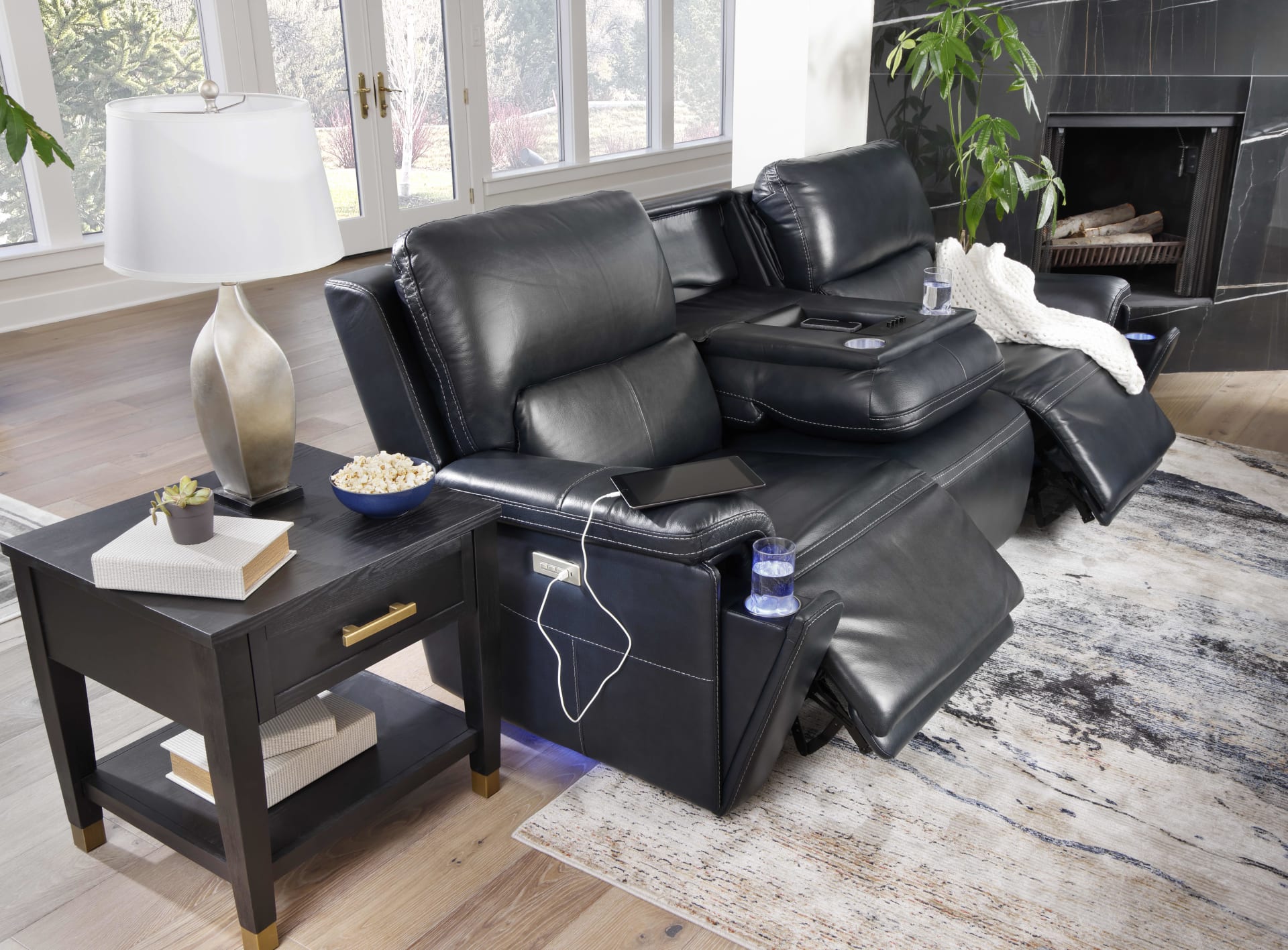 Harmonic Home Theater Power Sofa in living room