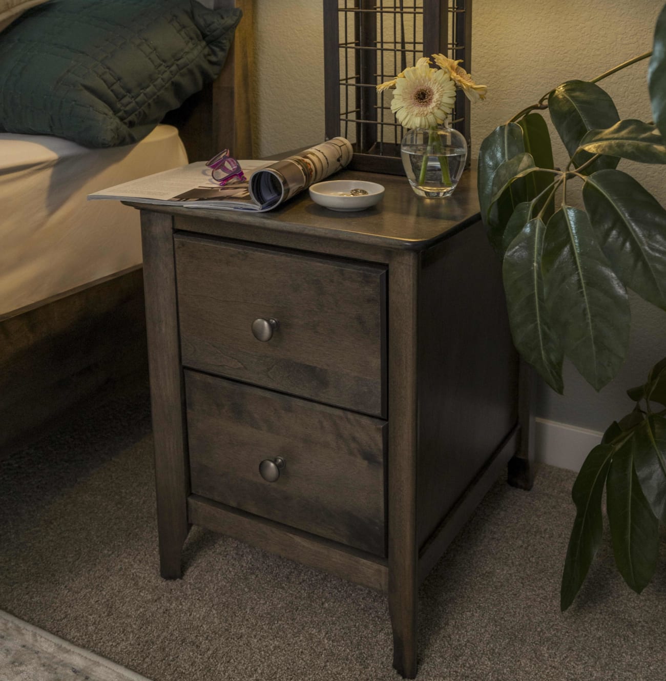 Arrowhead Nightstand in bedroom