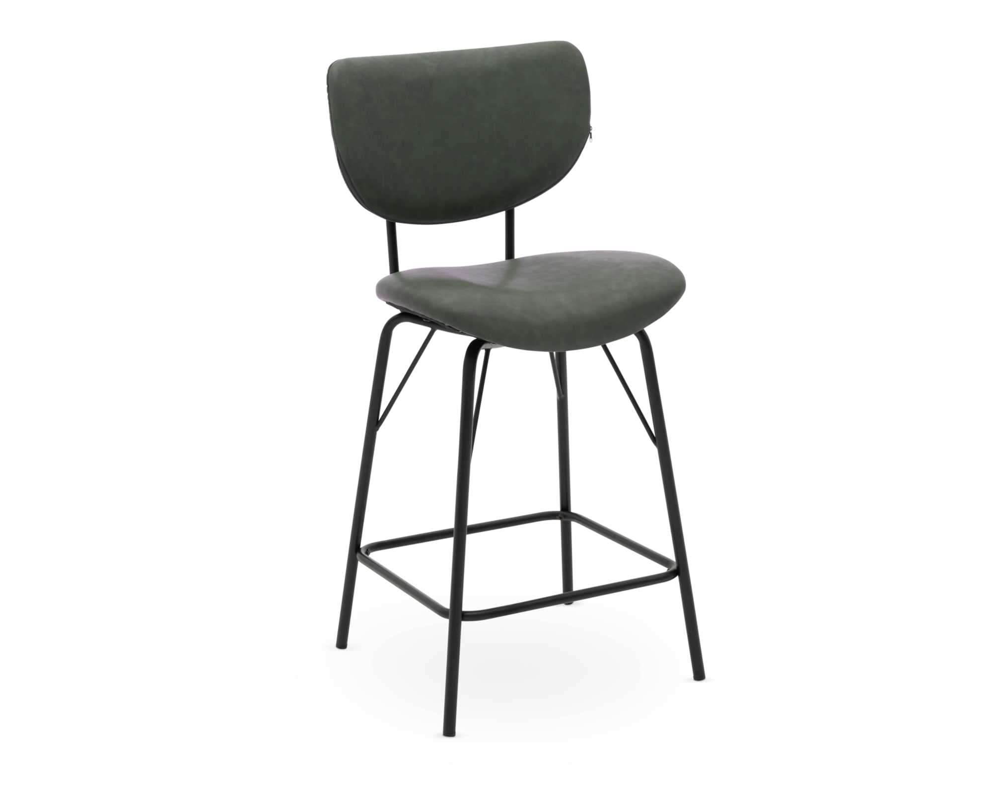 Niovi Upholstered Bar Stool on white background