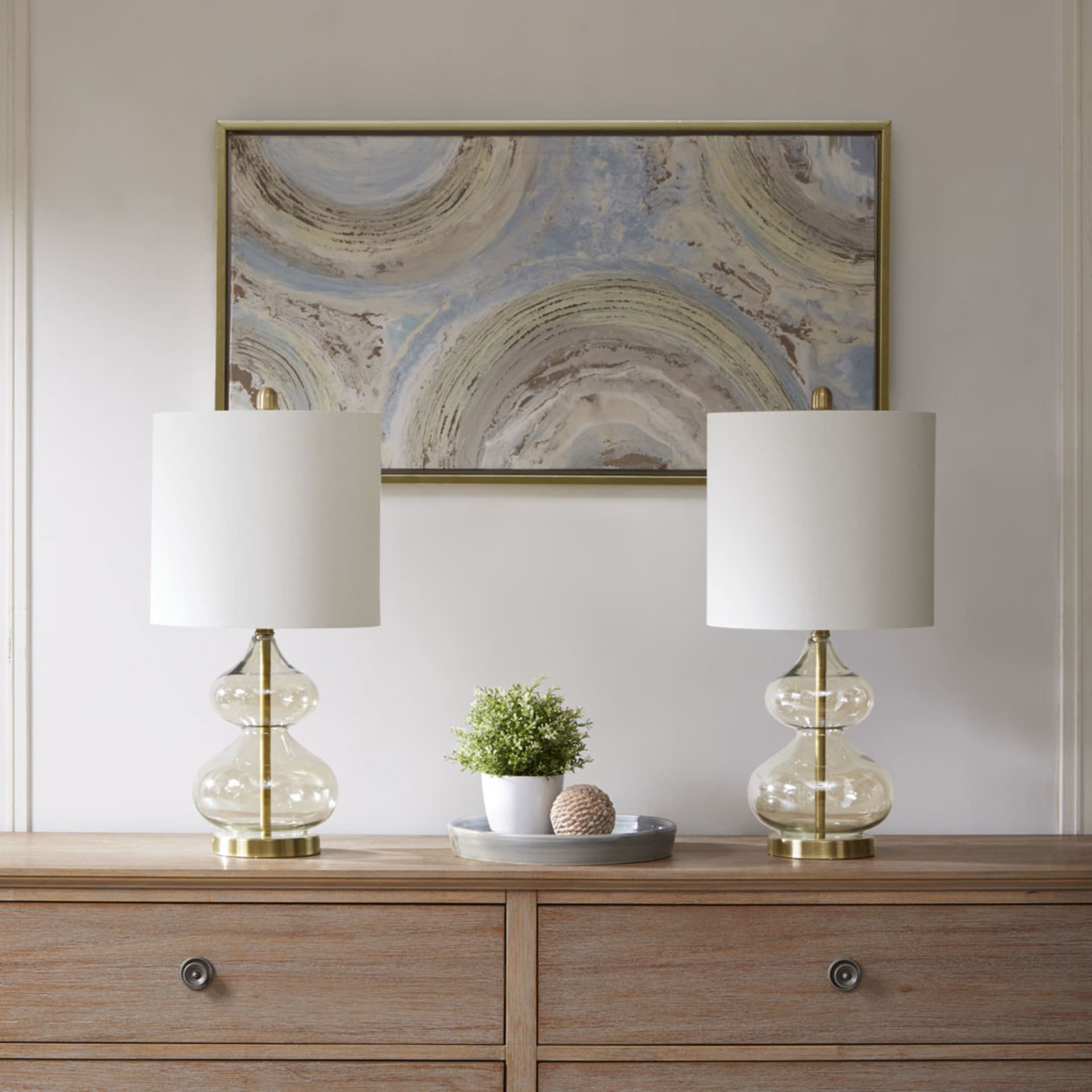 Ellipse Gold 2 Pack Table Lamps
