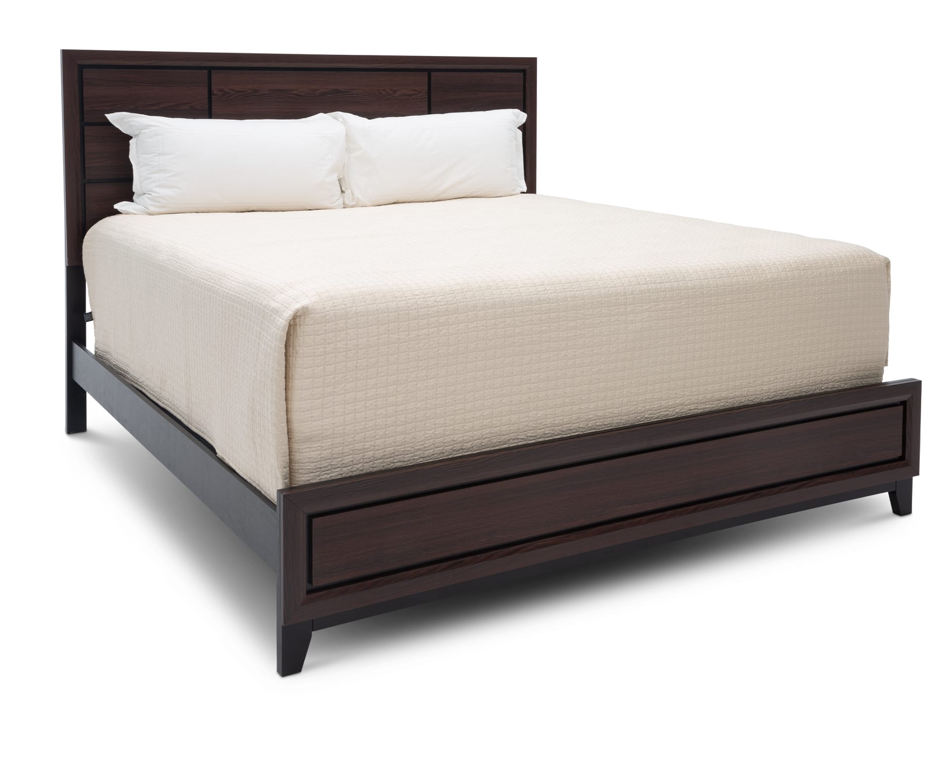 The Mateo Panel Bed on white background