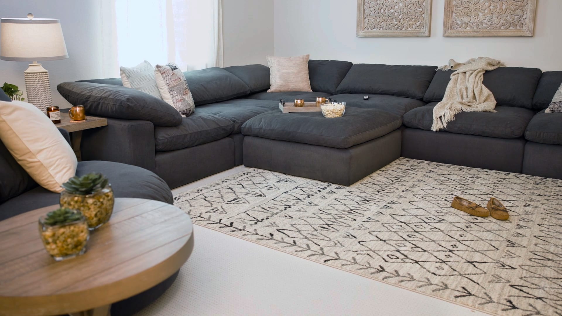 Charcoal Gray Modular Seating