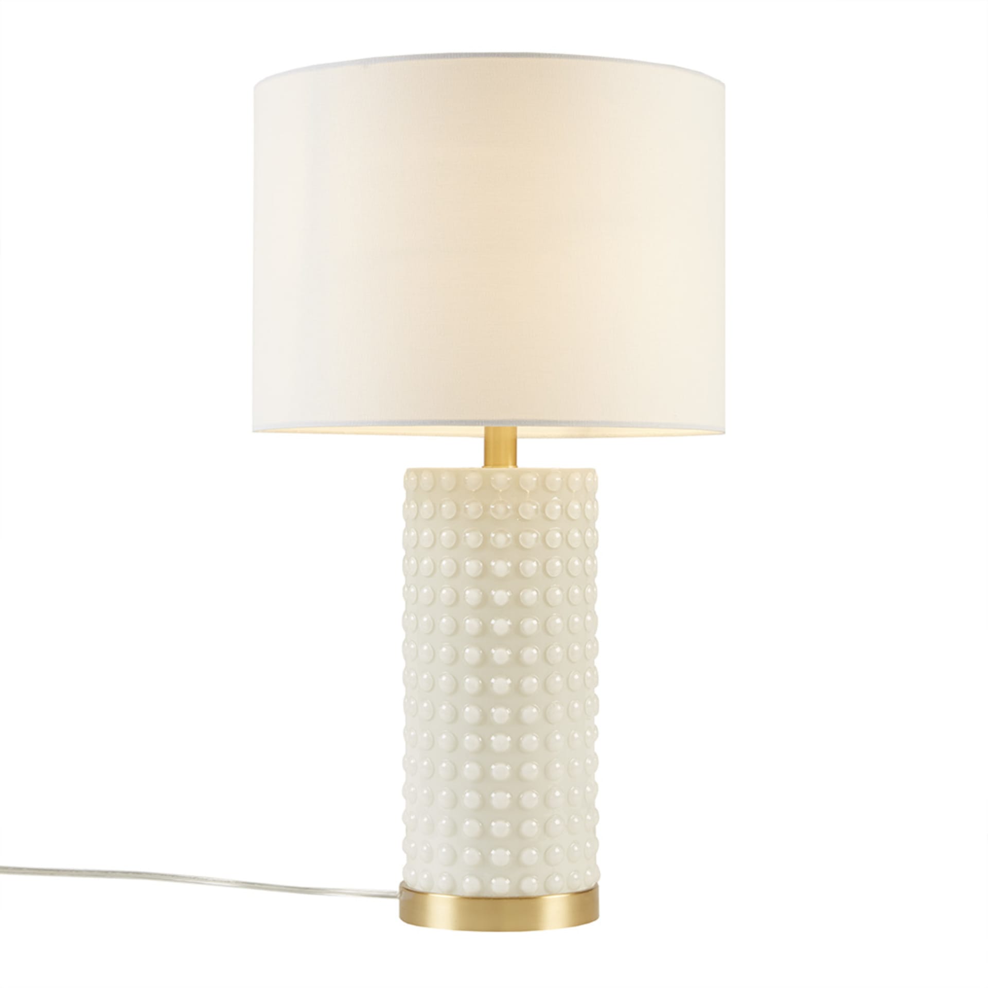 Grace White Gold Dot Table Lamp