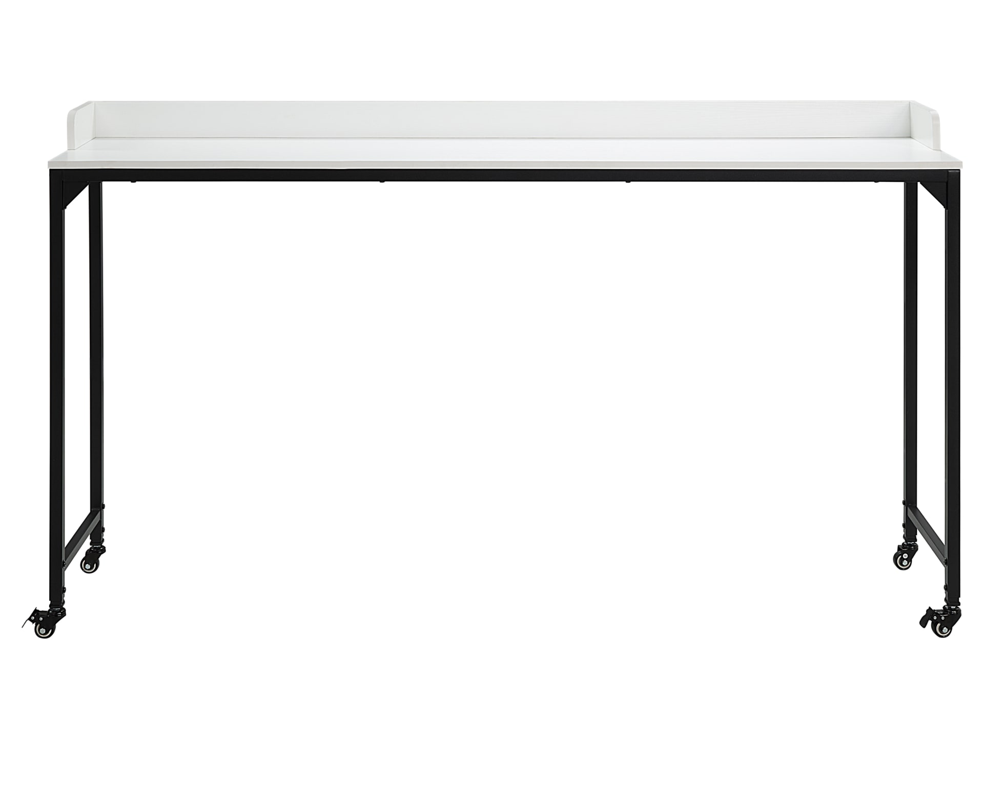 The white Criton Adjustable Height Desk on a white background