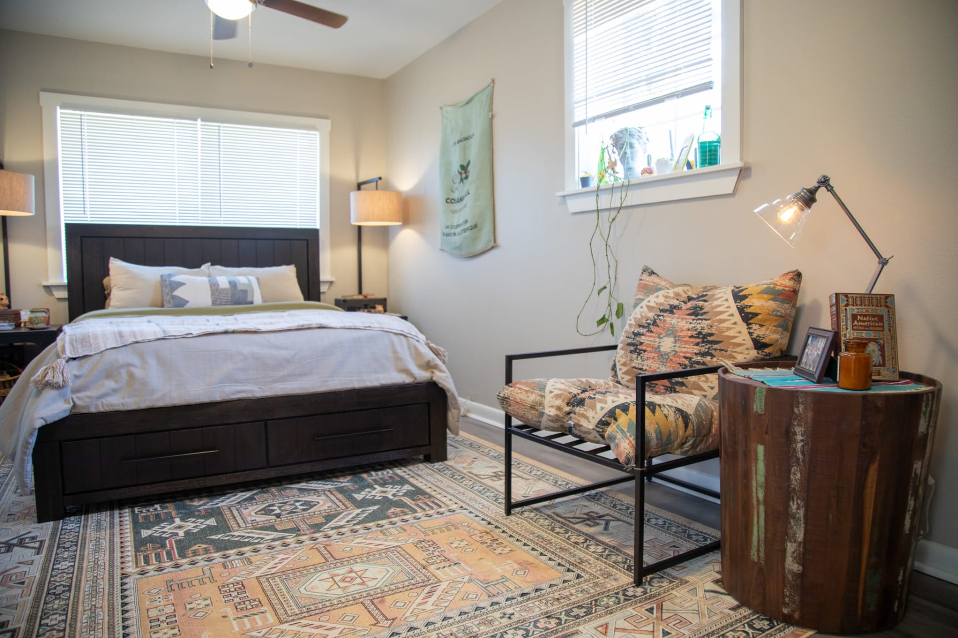 Gaucho Bed styled in home