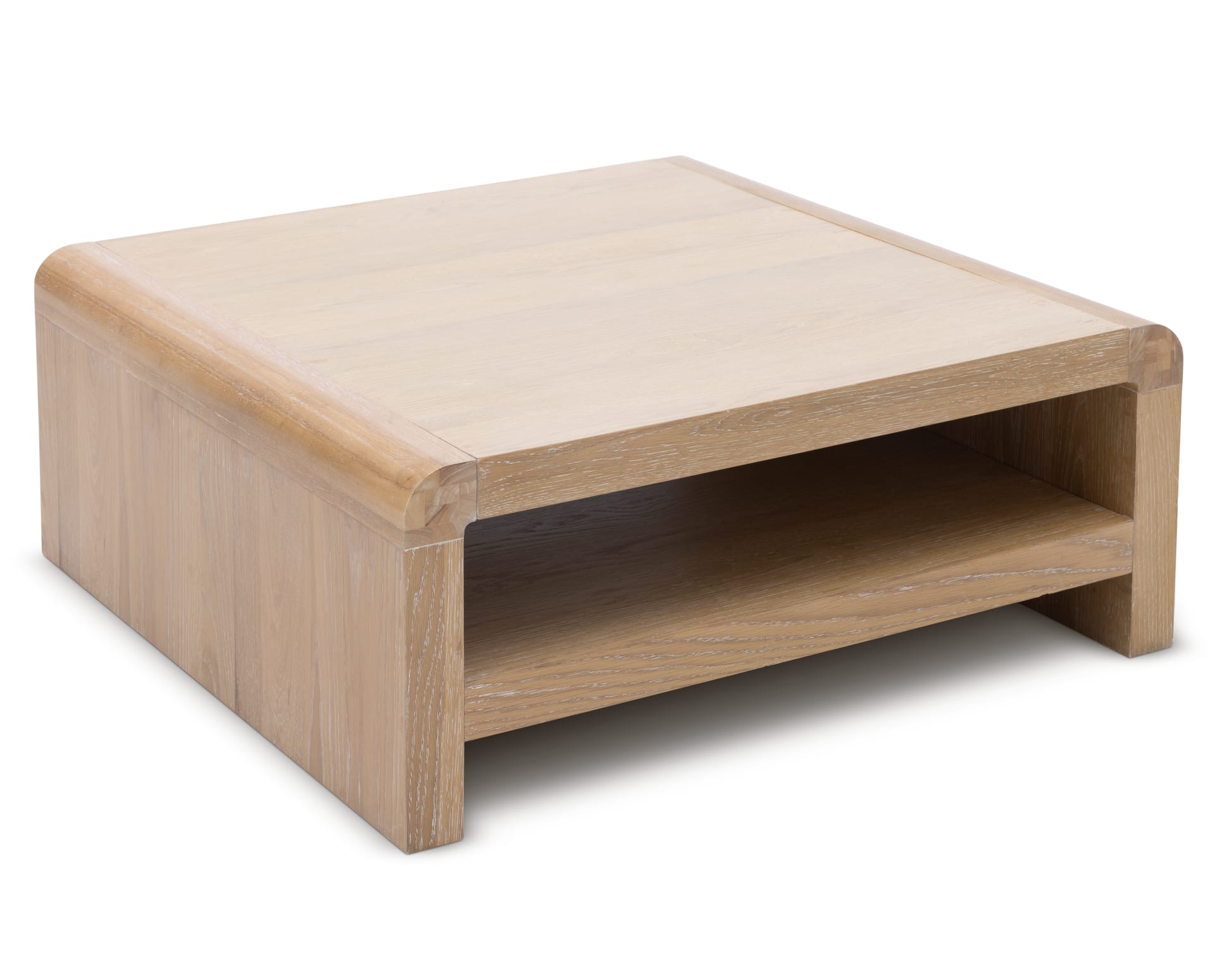 Monterey Coffee Table in natural finish on white background