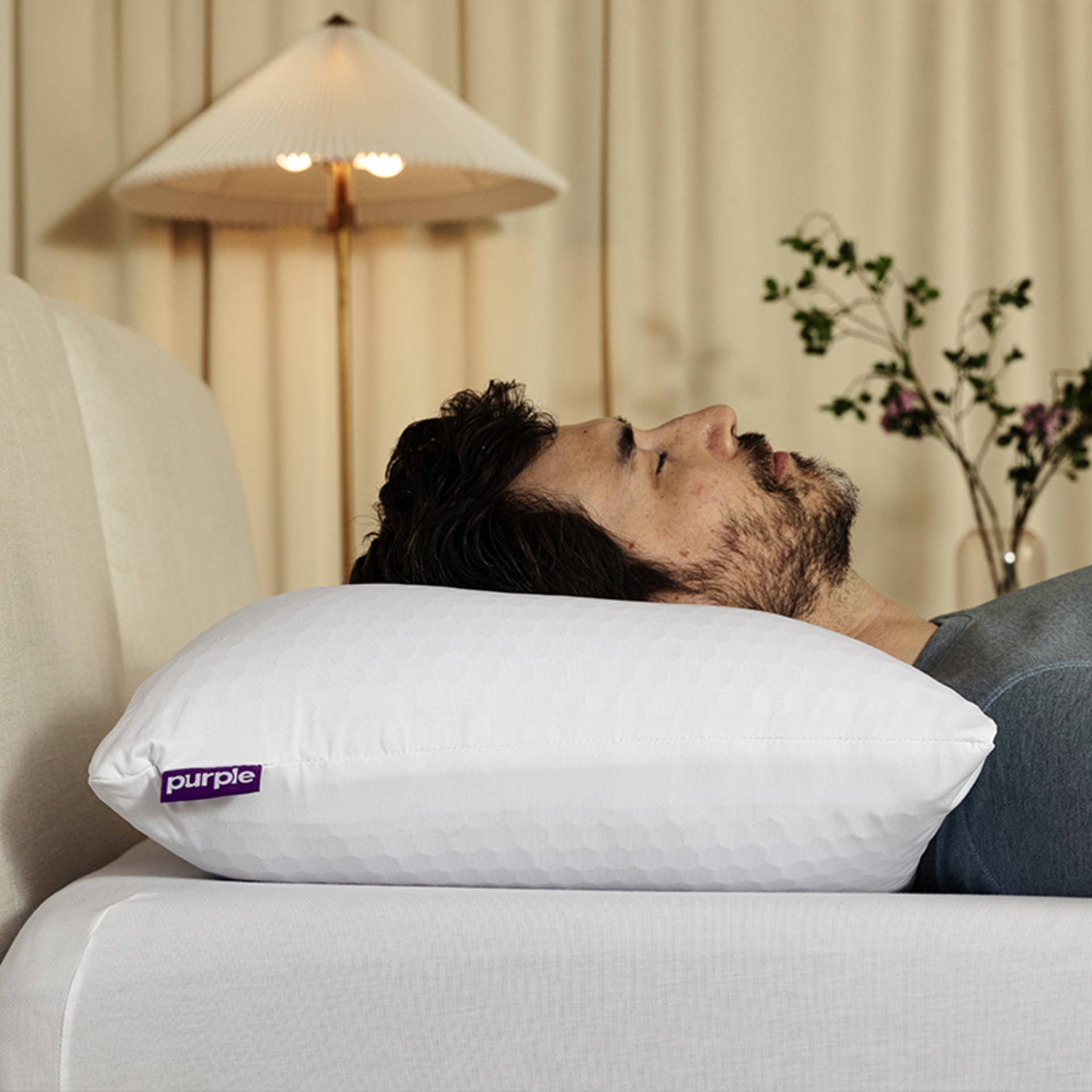 Purple Freeform Pillow