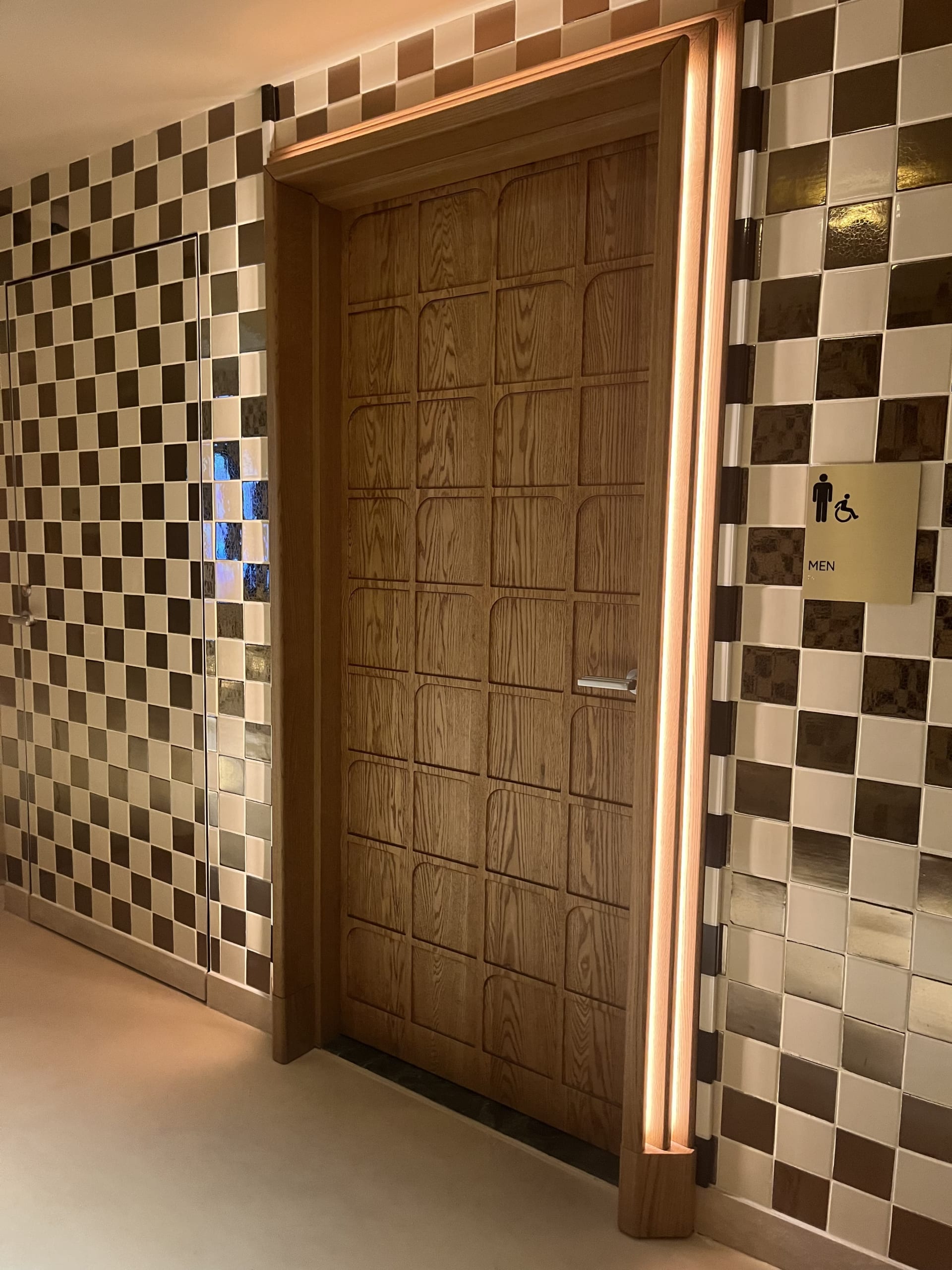 Checkerboard Accent Wall at High Point Marketplace