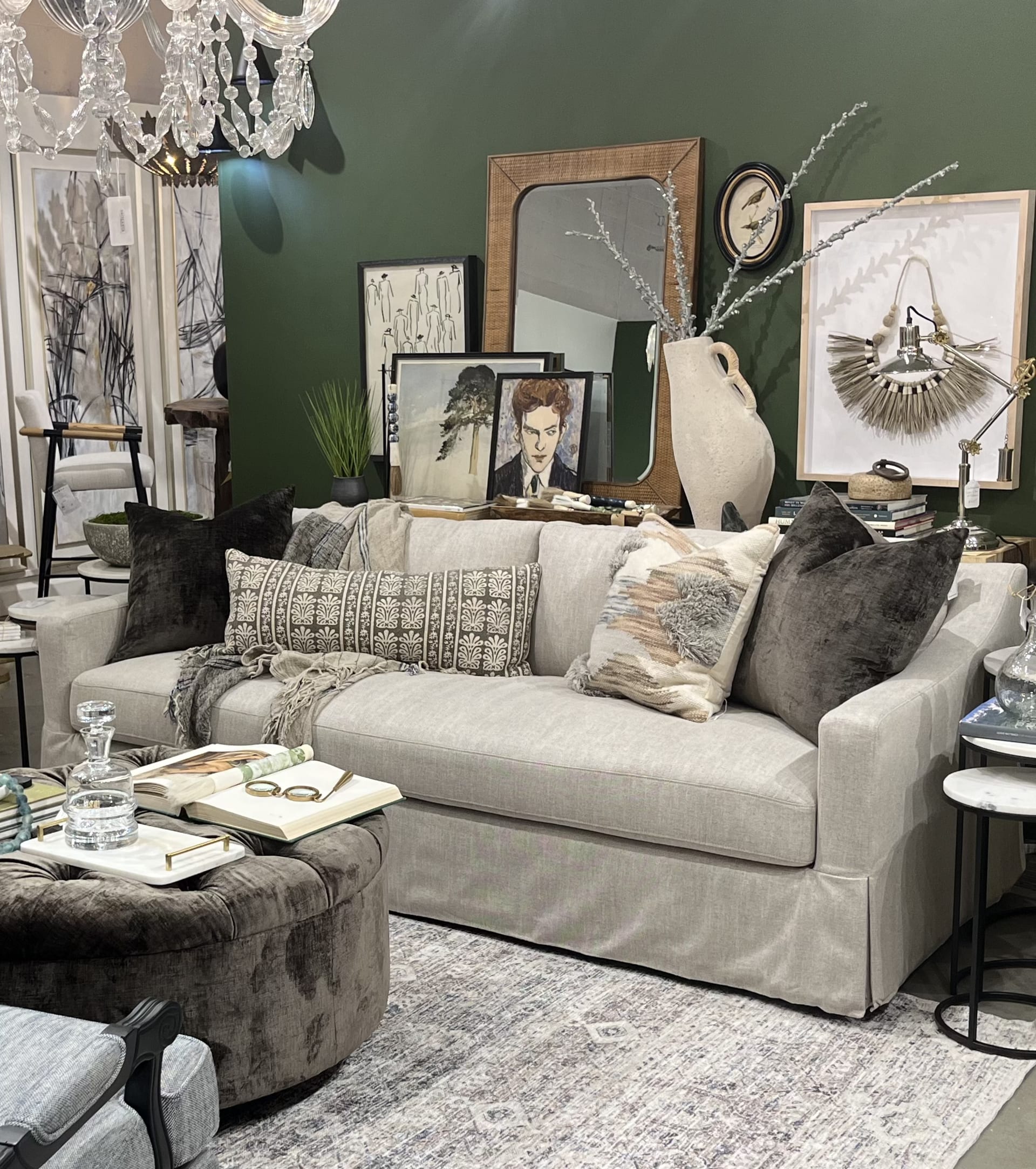 Skirted Sofa at High Point Marketplace